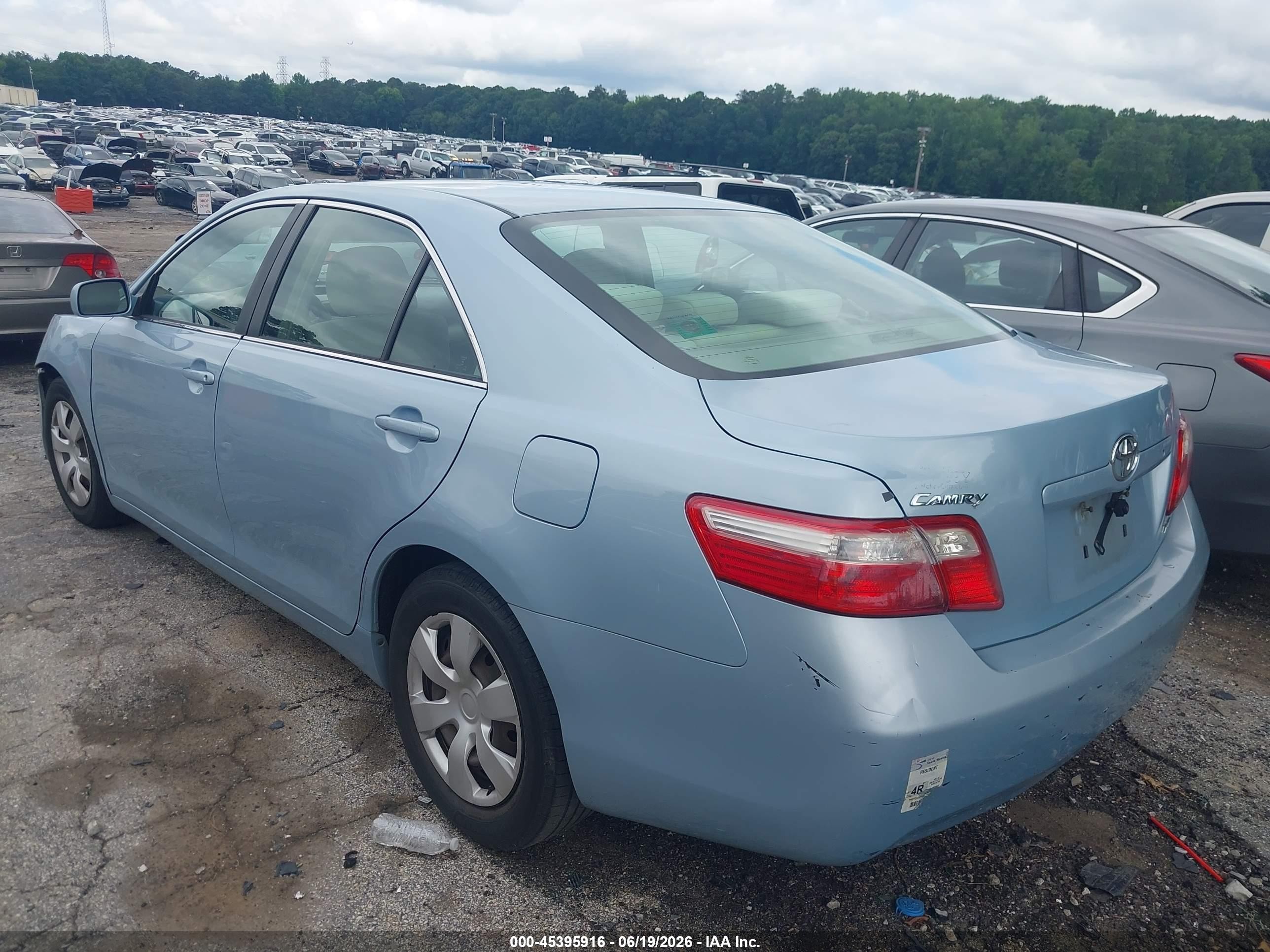 2009 Toyota Camry Le Light Blue vin: 4T1BE46K49U836423