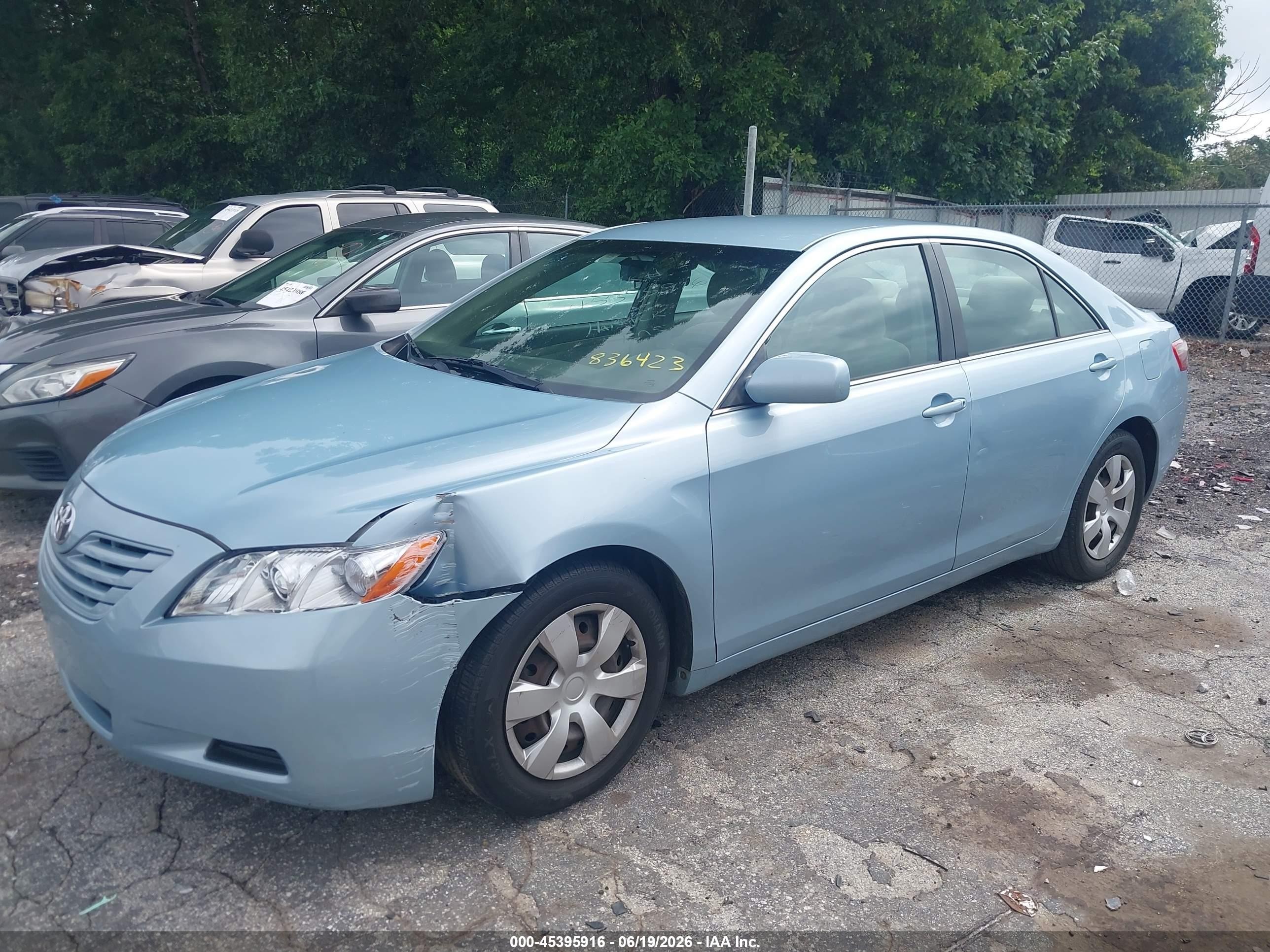 2009 Toyota Camry Le Light Blue vin: 4T1BE46K49U836423
