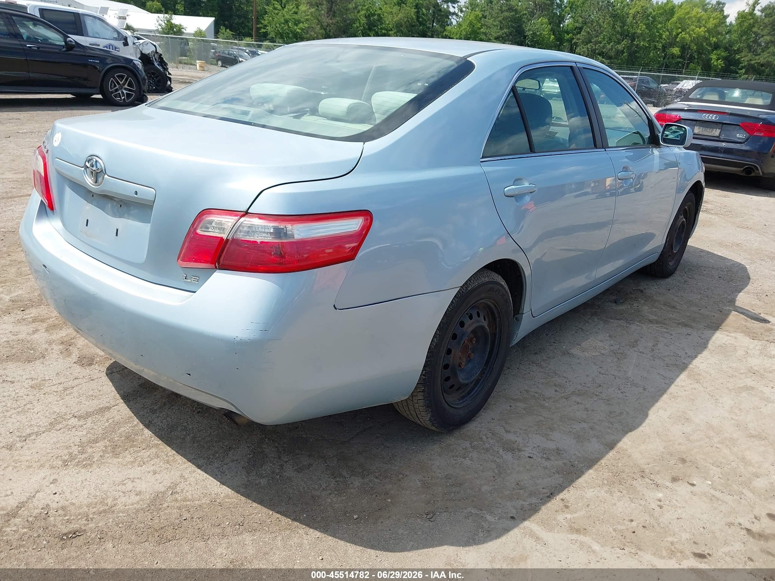 2009 Toyota Camry Le Blue vin: 4T1BE46K49U893186