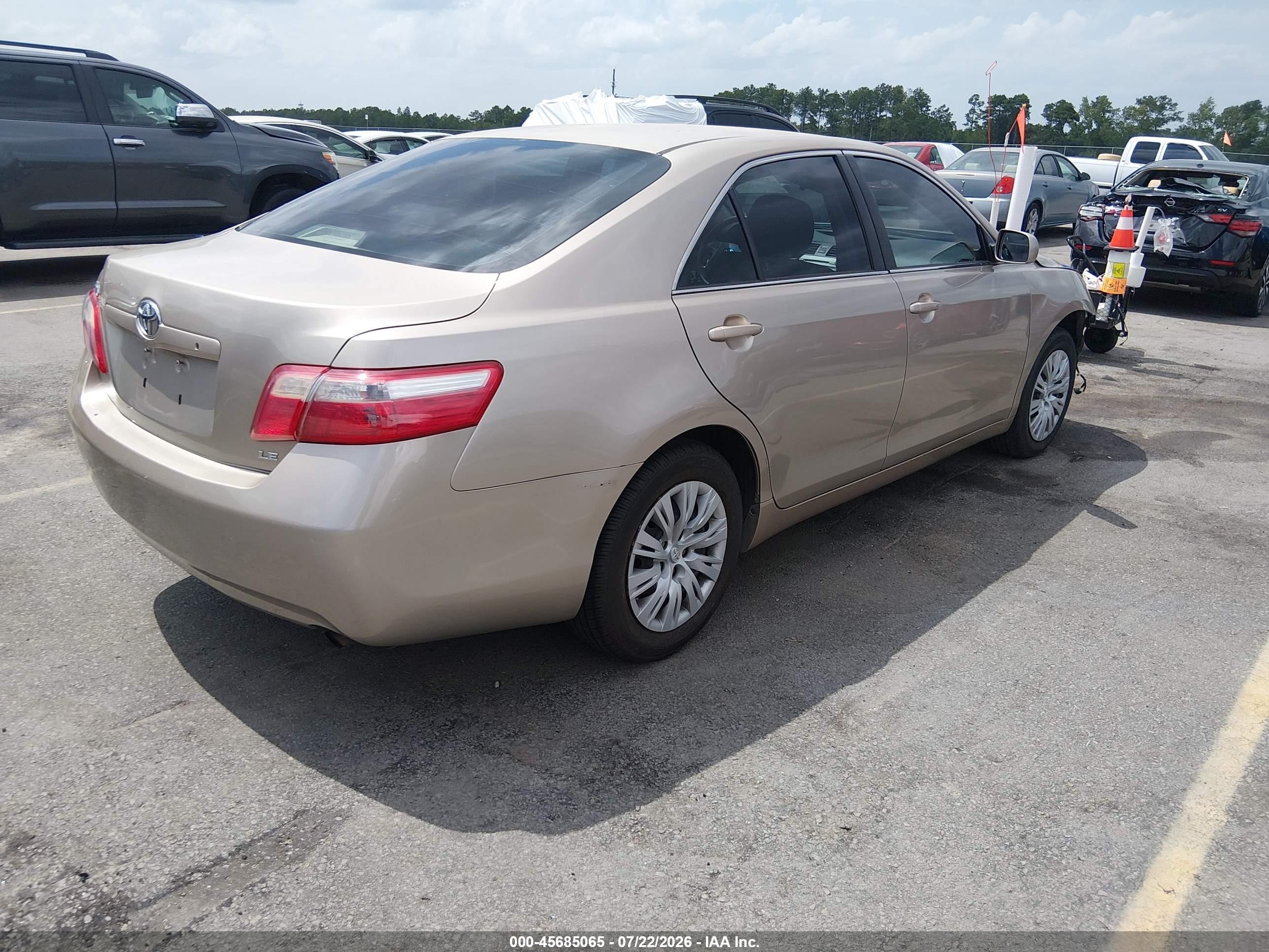 2009 Toyota Camry Le Бежевый vin: 4T1BE46K49U903103