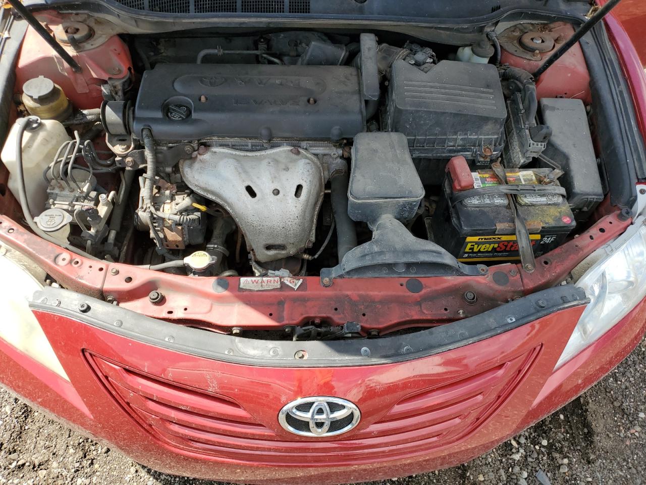 2007 Toyota Camry Ce Red vin: 4T1BE46K57U007177