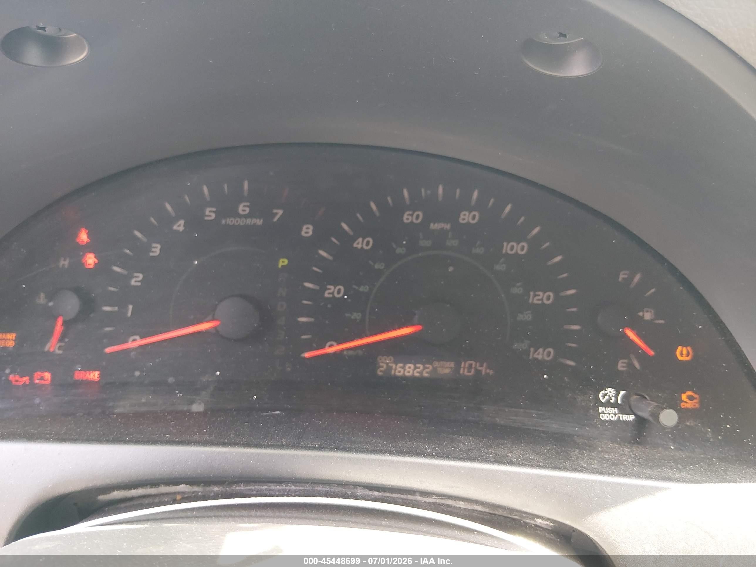 2007 Toyota Camry Le Red vin: 4T1BE46K57U014968