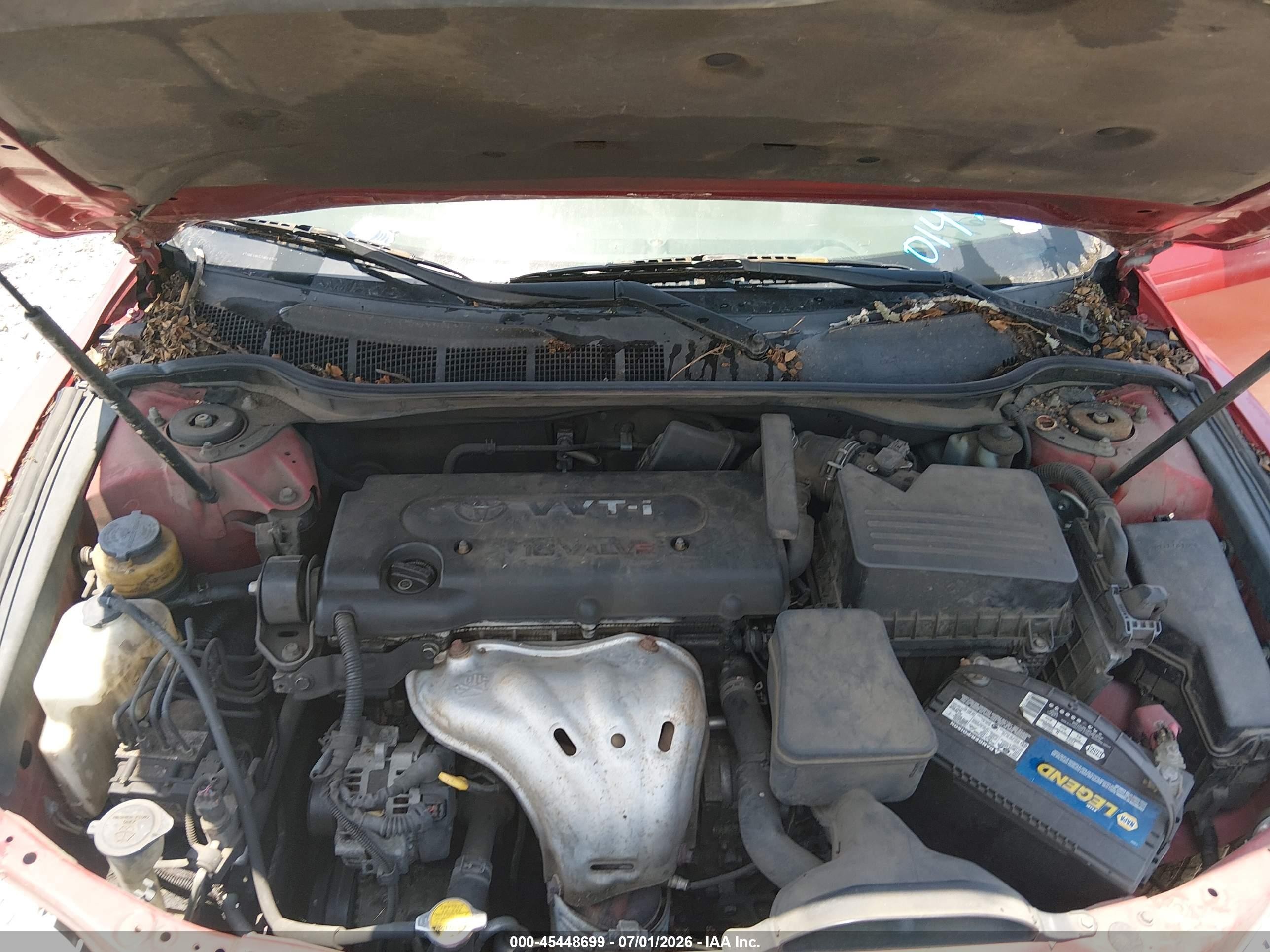 2007 Toyota Camry Le Red vin: 4T1BE46K57U014968