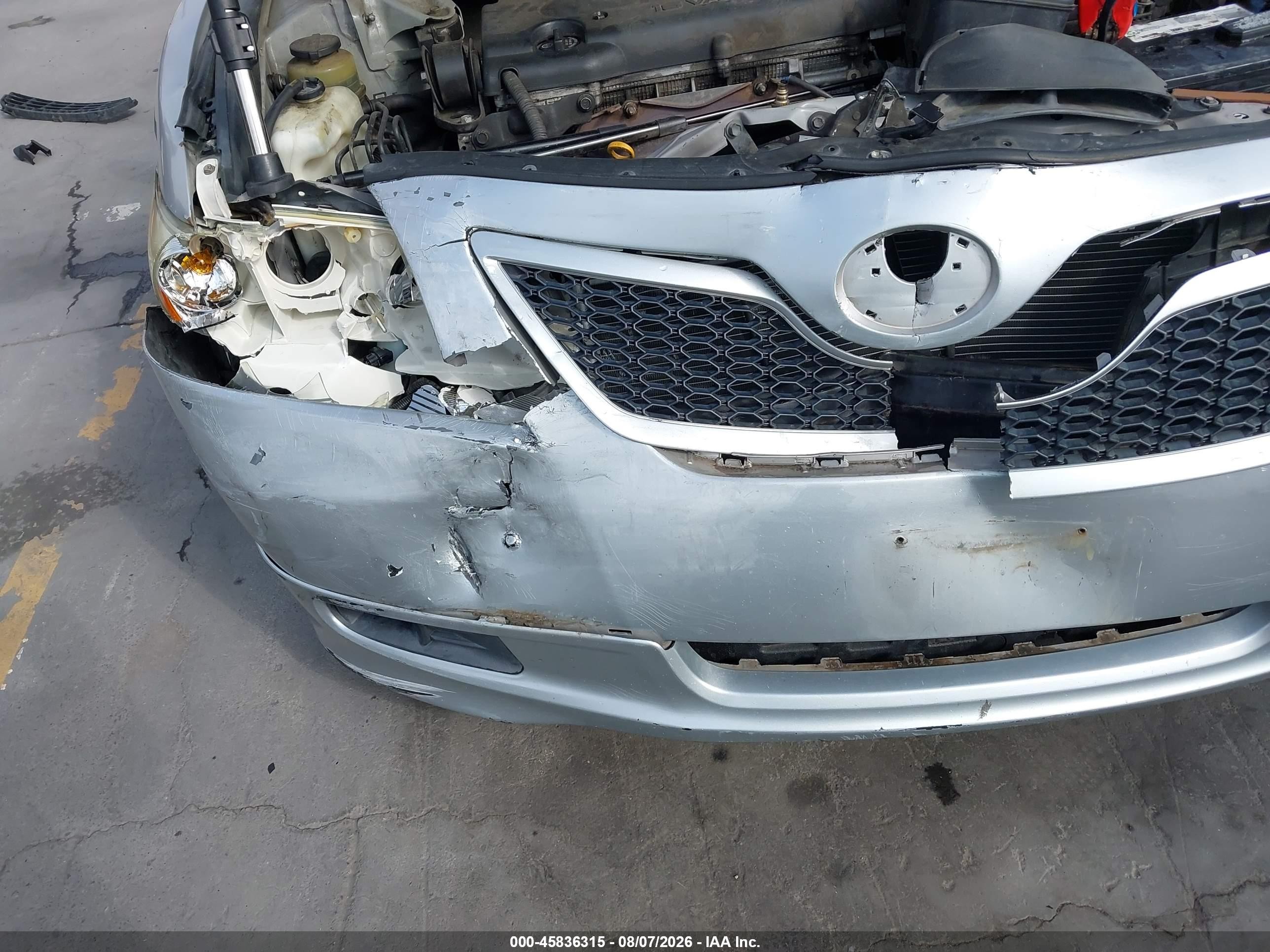 2007 Toyota Camry Se Silver vin: 4T1BE46K57U016459