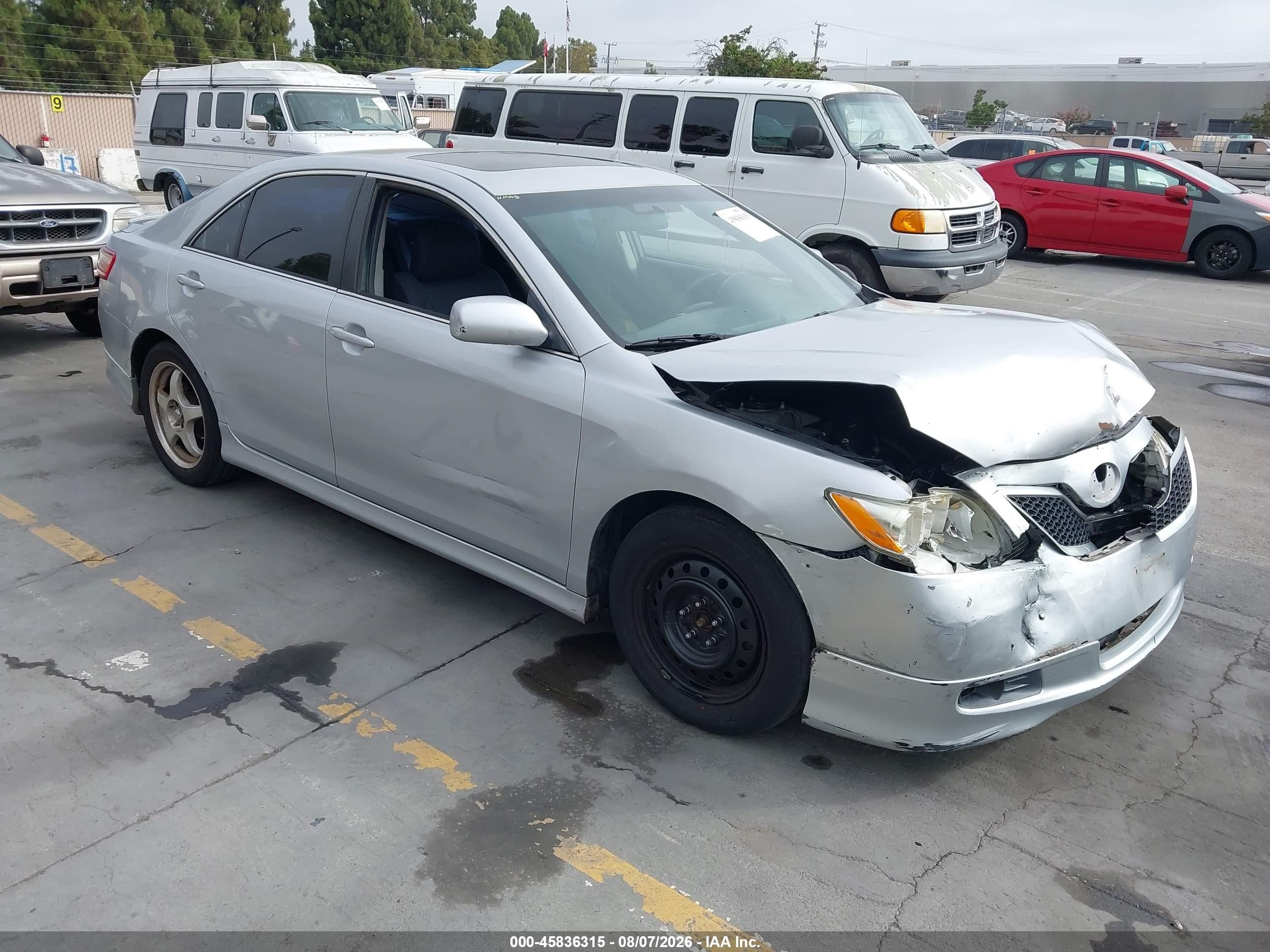 2007 Toyota Camry Se Silver vin: 4T1BE46K57U016459