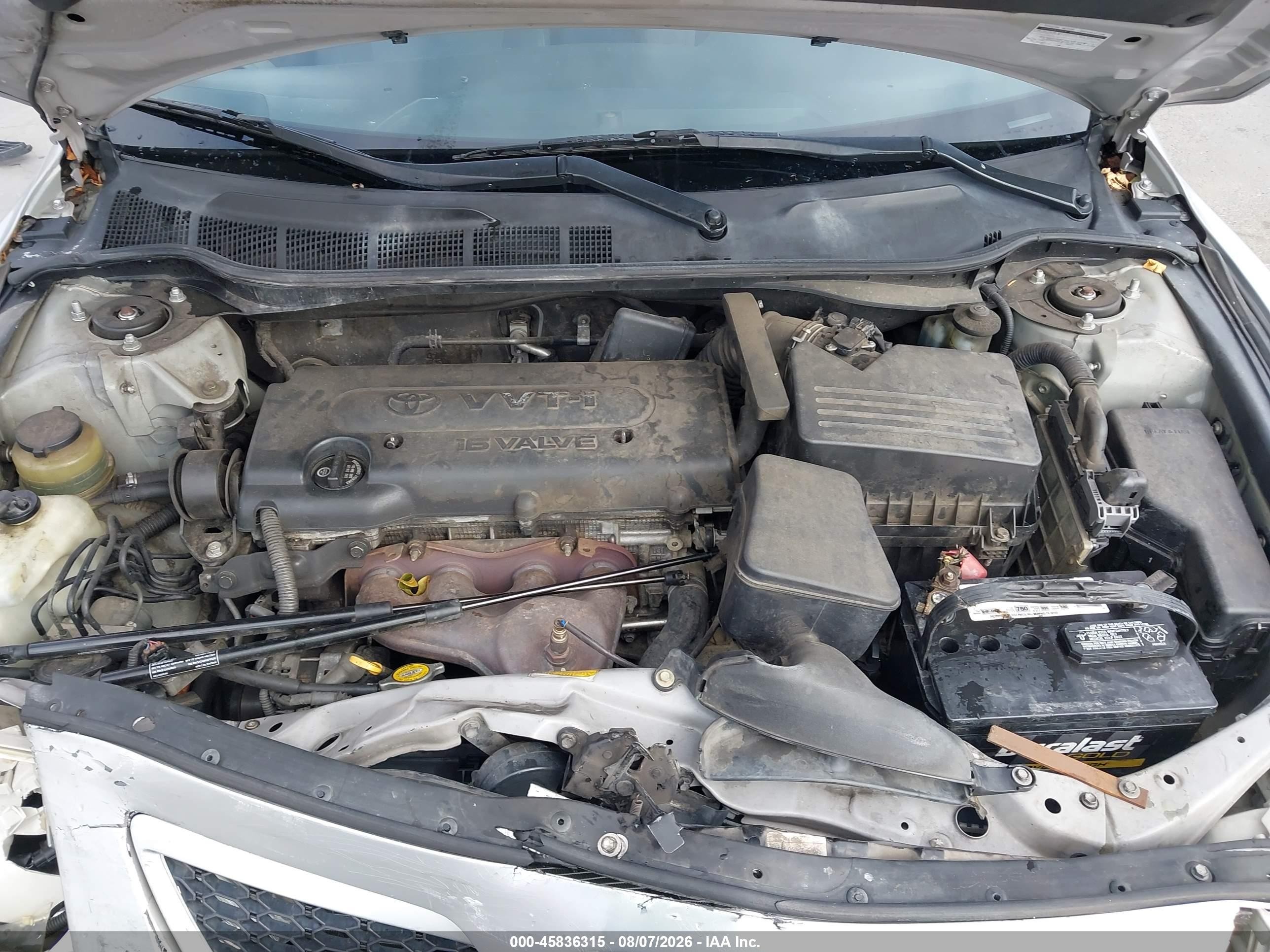 2007 Toyota Camry Se Silver vin: 4T1BE46K57U016459