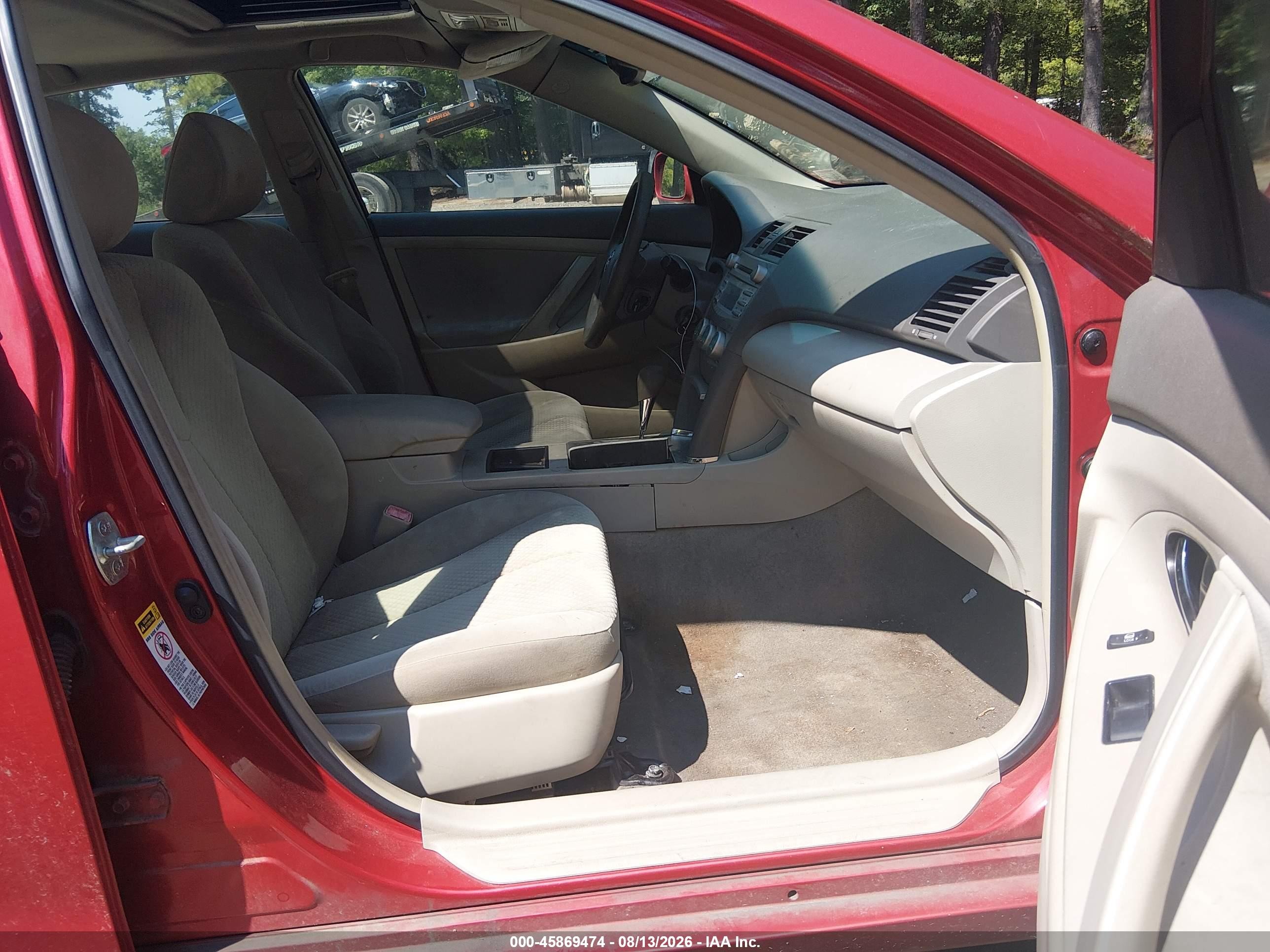 2007 Toyota Camry Le Red vin: 4T1BE46K57U021239