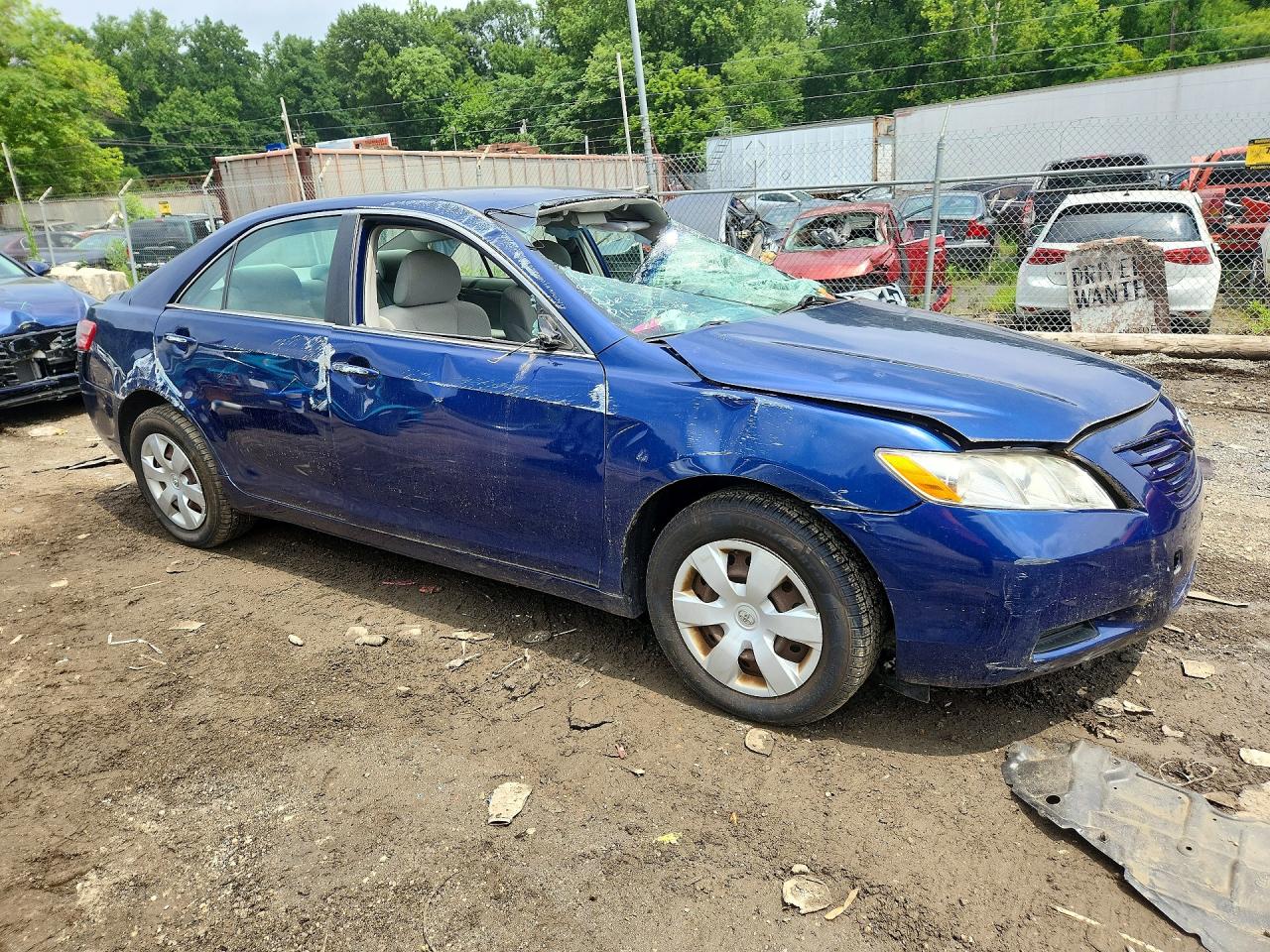2007 Toyota Camry Le Синий vin: 4T1BE46K57U125729