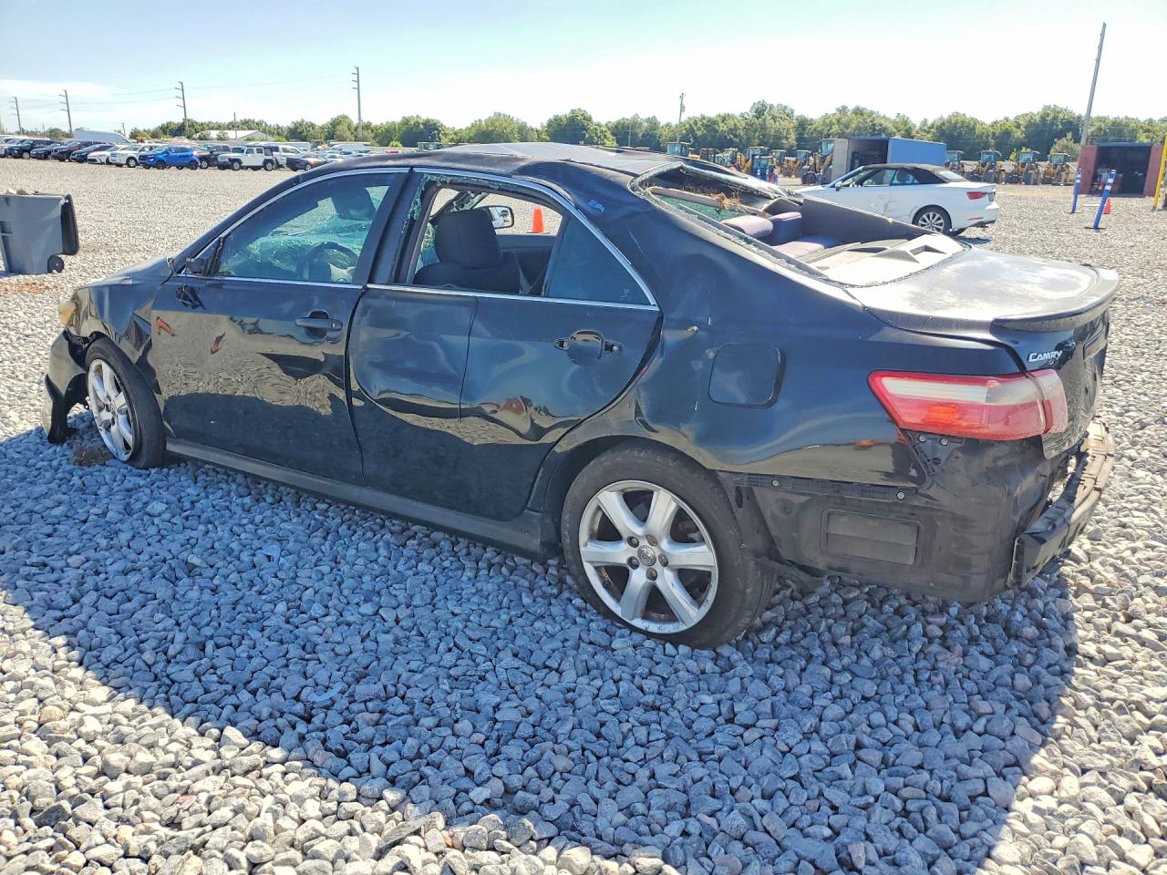2007 Toyota Camry Se Black vin: 4T1BE46K57U146046