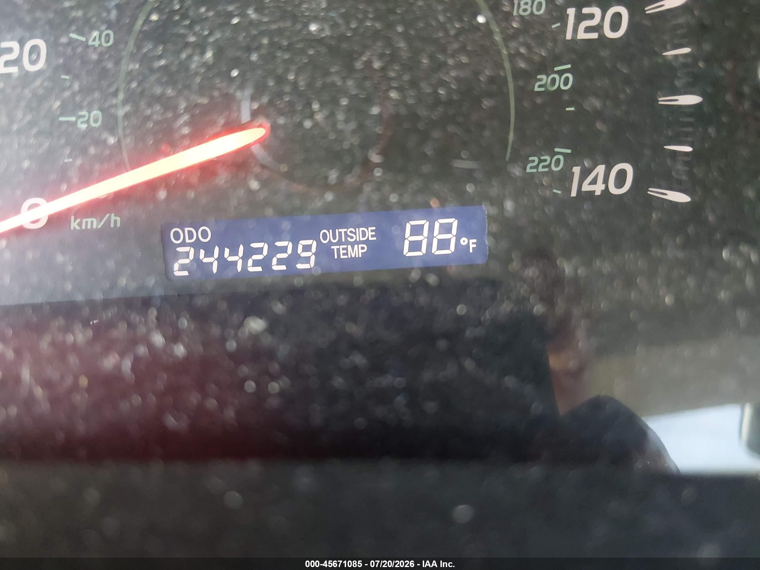 2007 Toyota Camry Le Красный vin: 4T1BE46K57U151280