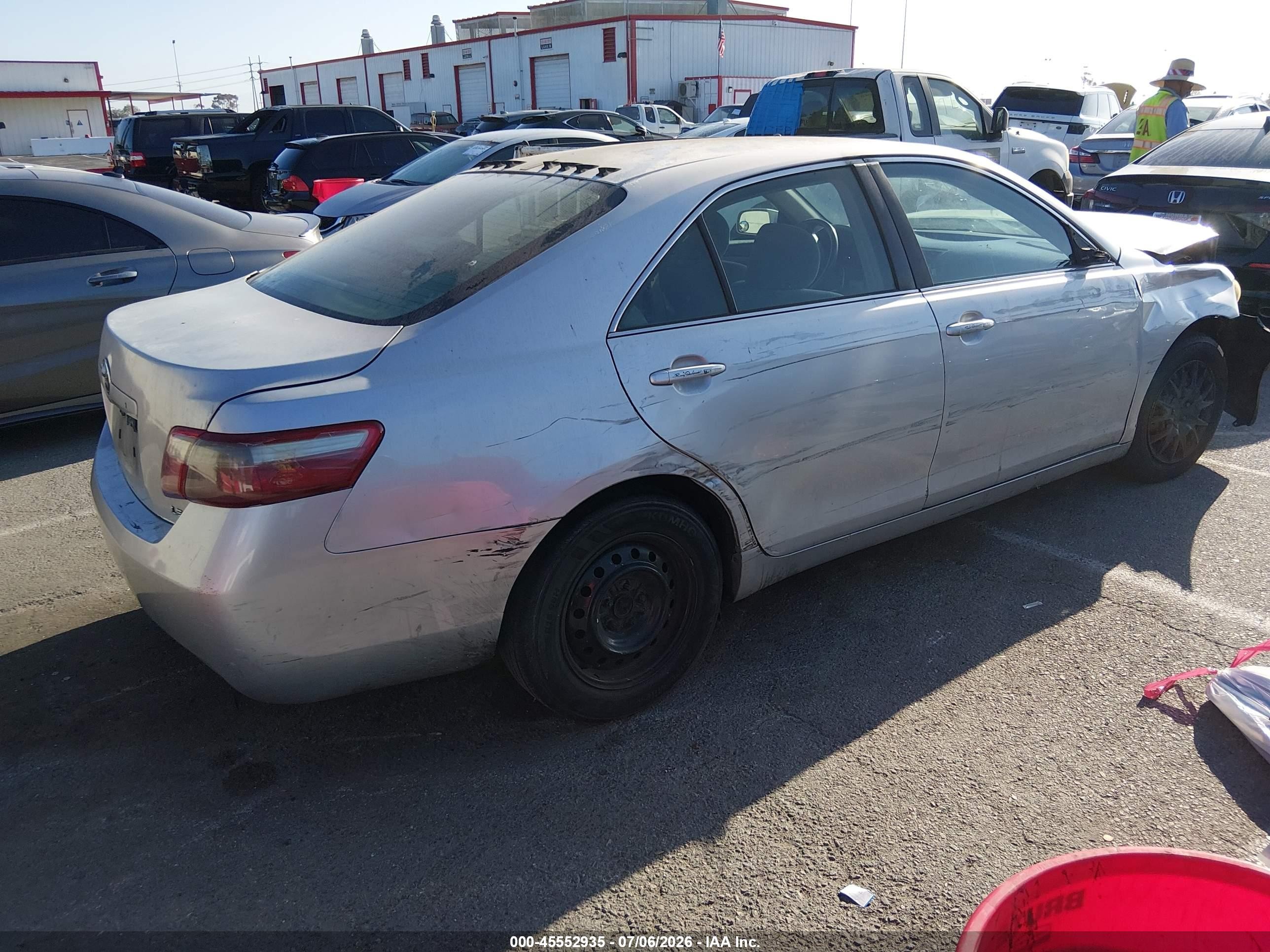 2007 Toyota Camry Le Gray vin: 4T1BE46K57U500728
