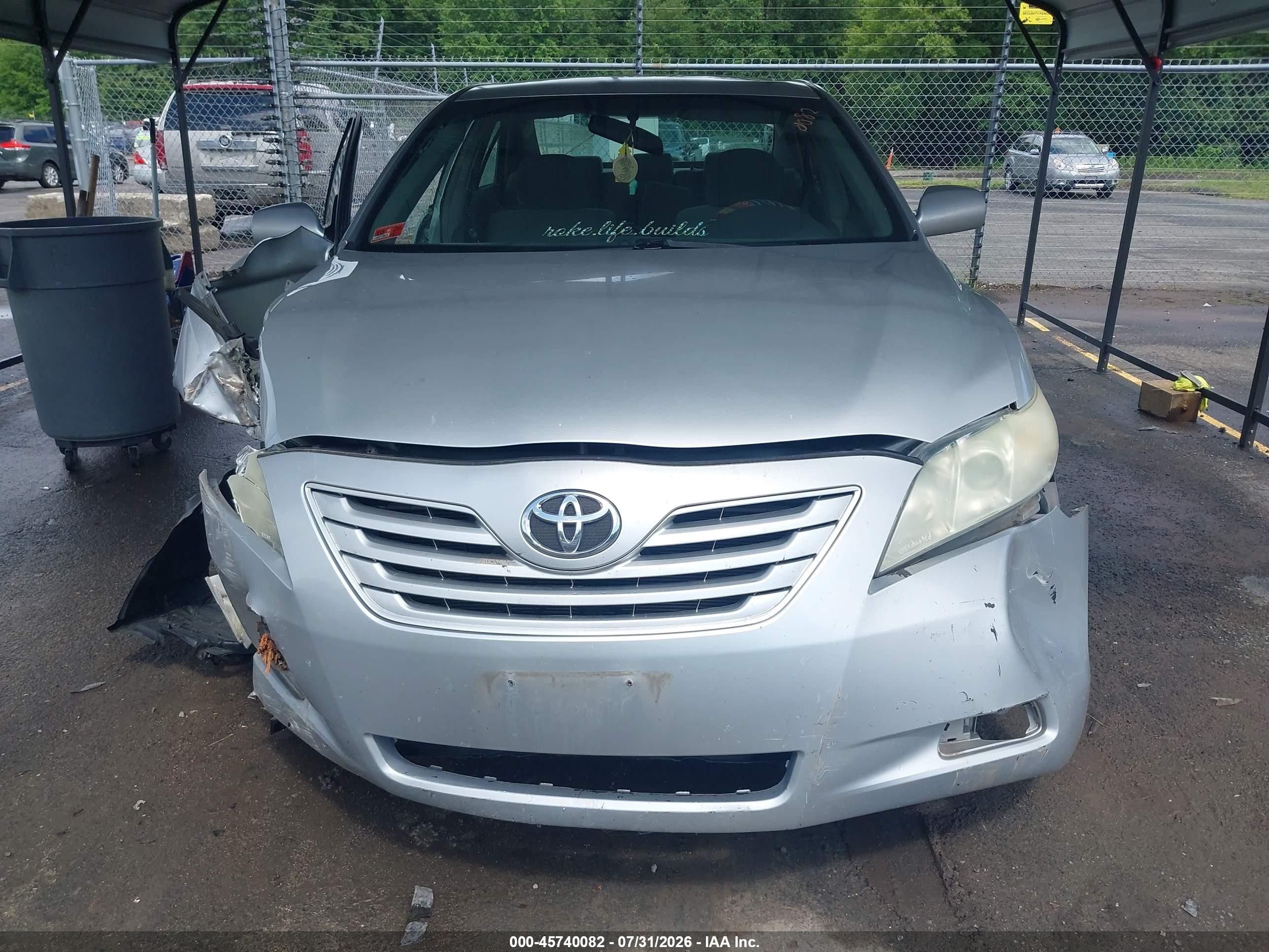 2007 Toyota Camry Le Silver vin: 4T1BE46K57U533129