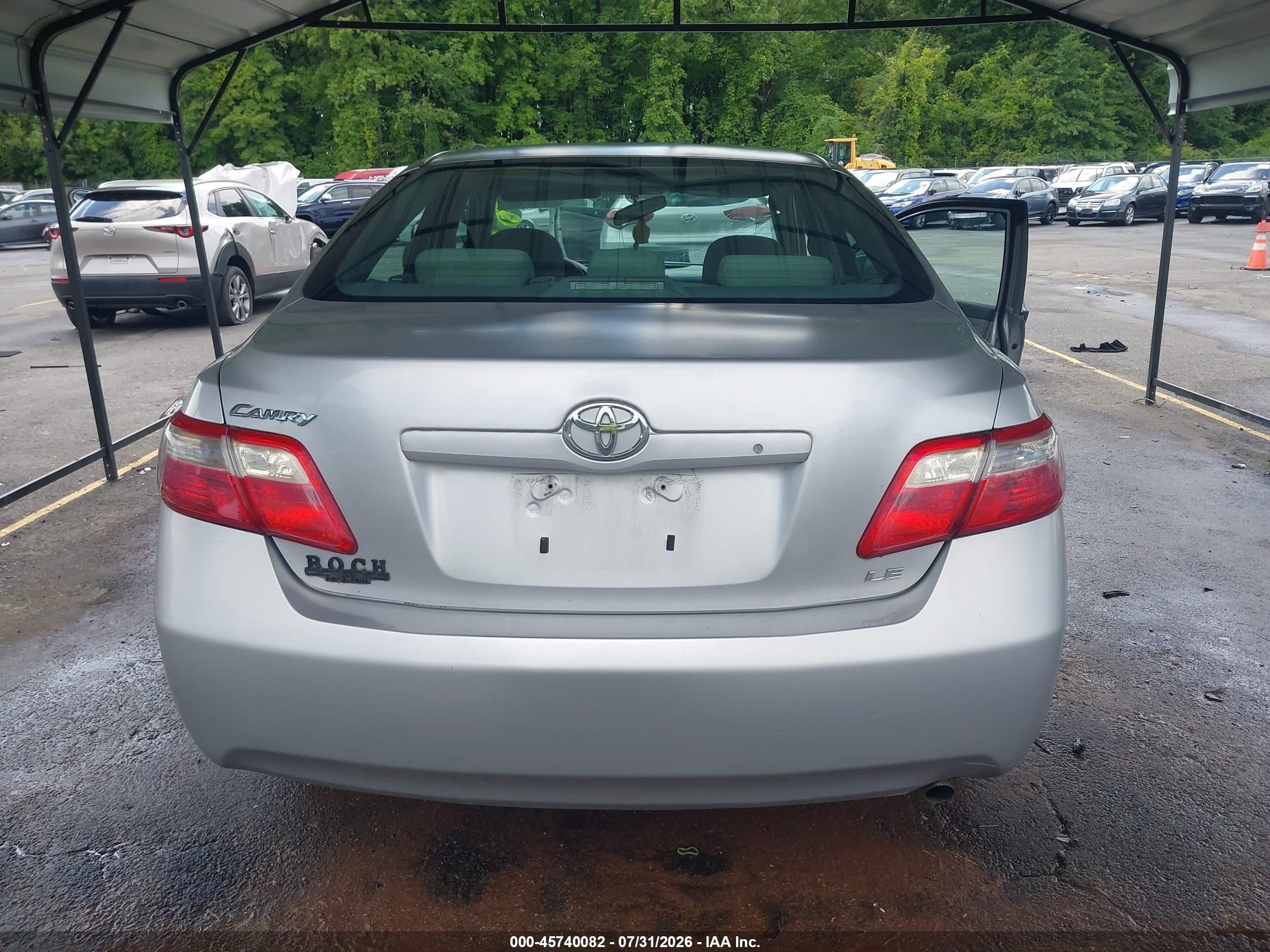 2007 Toyota Camry Le Silver vin: 4T1BE46K57U533129