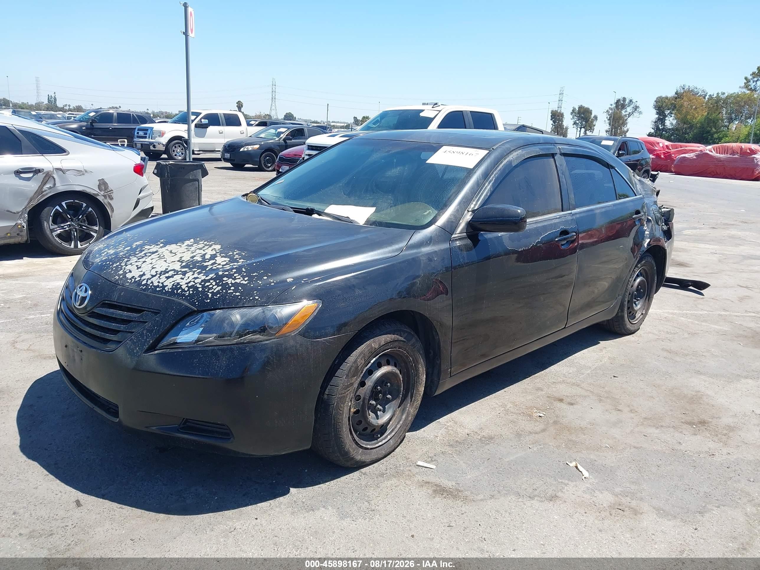 2007 Toyota Camry Le Black vin: 4T1BE46K57U554613