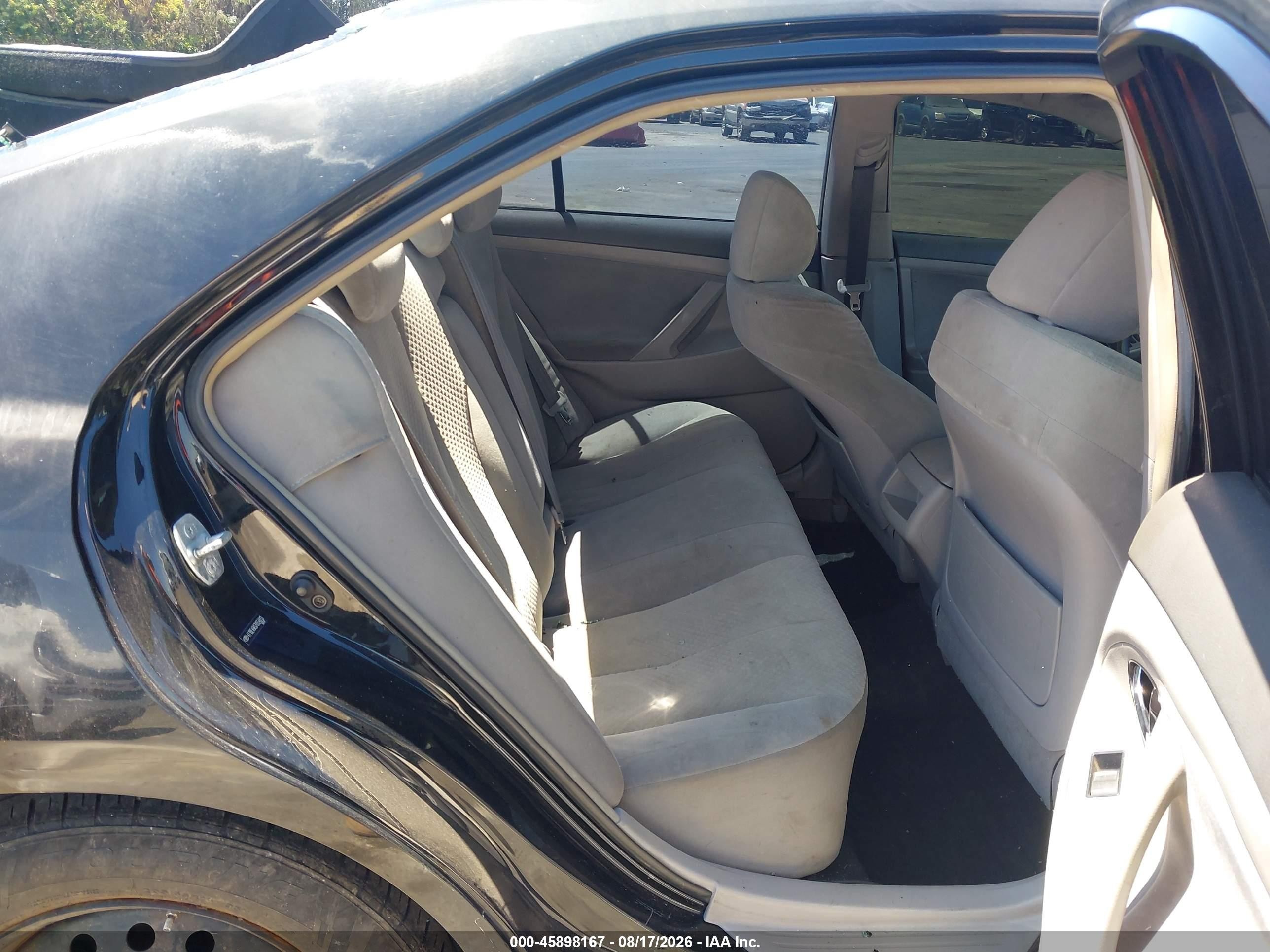 2007 Toyota Camry Le Black vin: 4T1BE46K57U554613