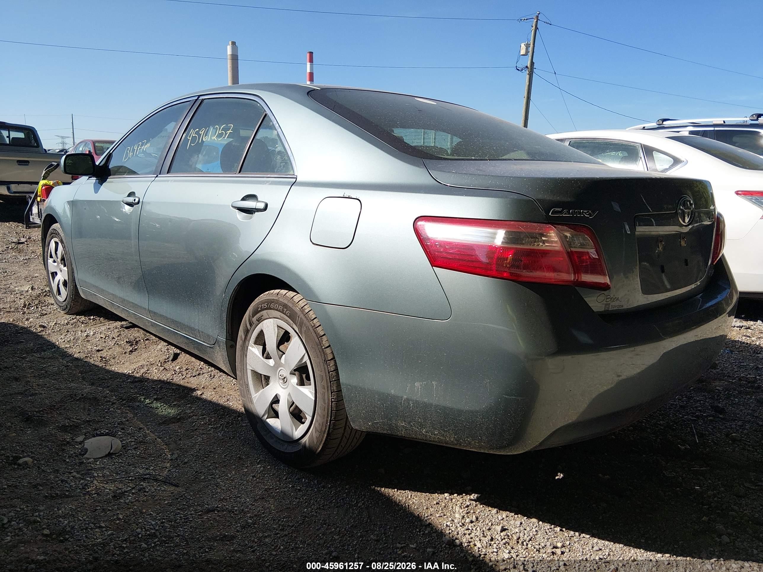 2007 Toyota Camry Le Green vin: 4T1BE46K57U572299