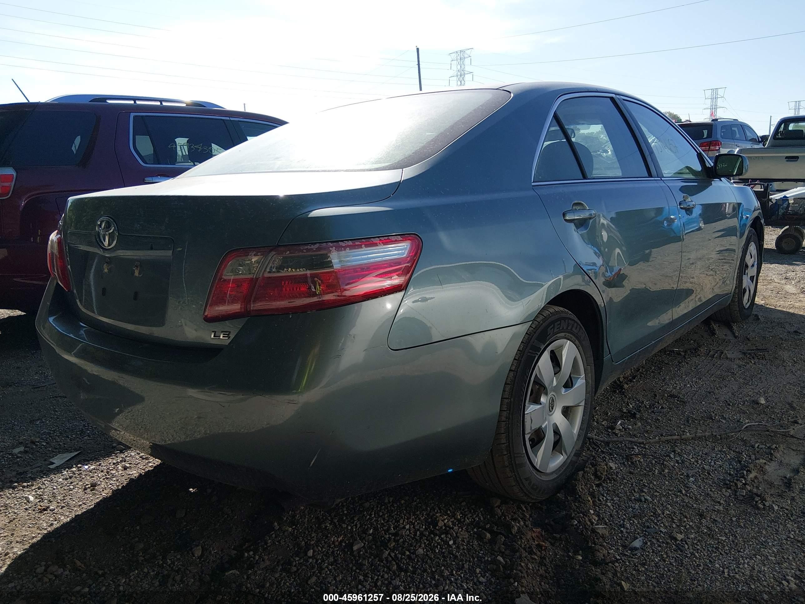 2007 Toyota Camry Le Green vin: 4T1BE46K57U572299
