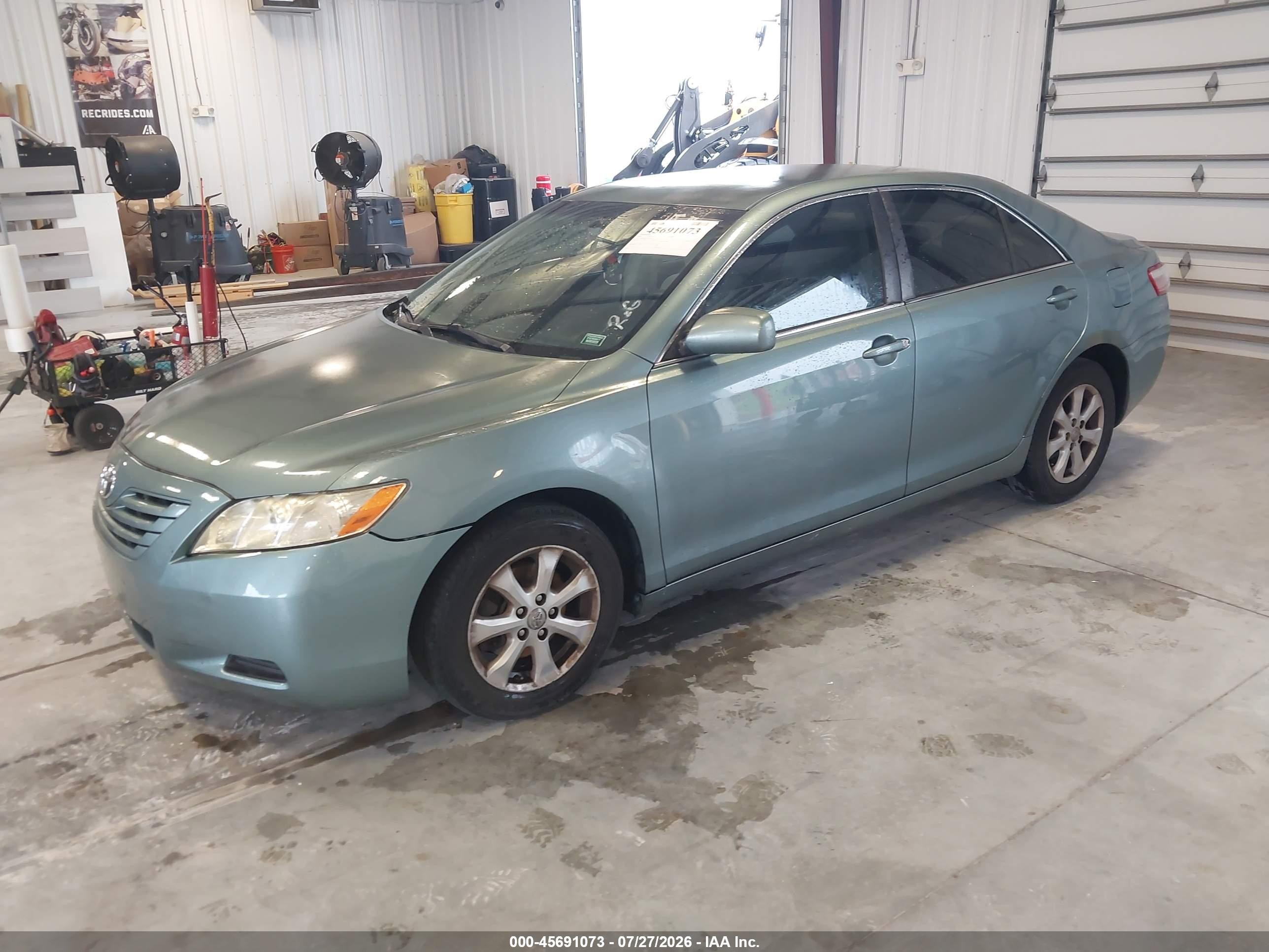 2007 Toyota Camry Le Green vin: 4T1BE46K57U577440