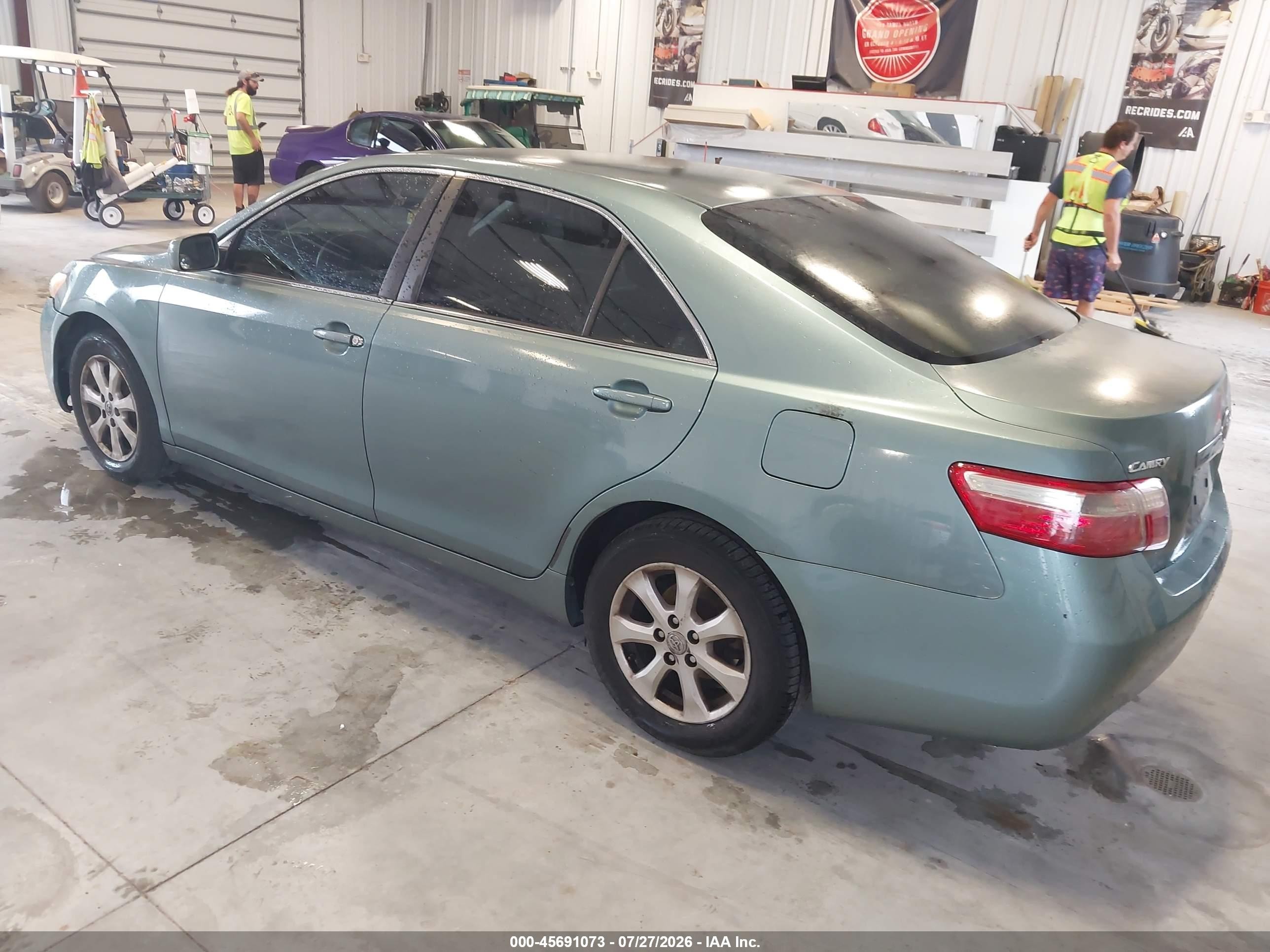 2007 Toyota Camry Le Green vin: 4T1BE46K57U577440