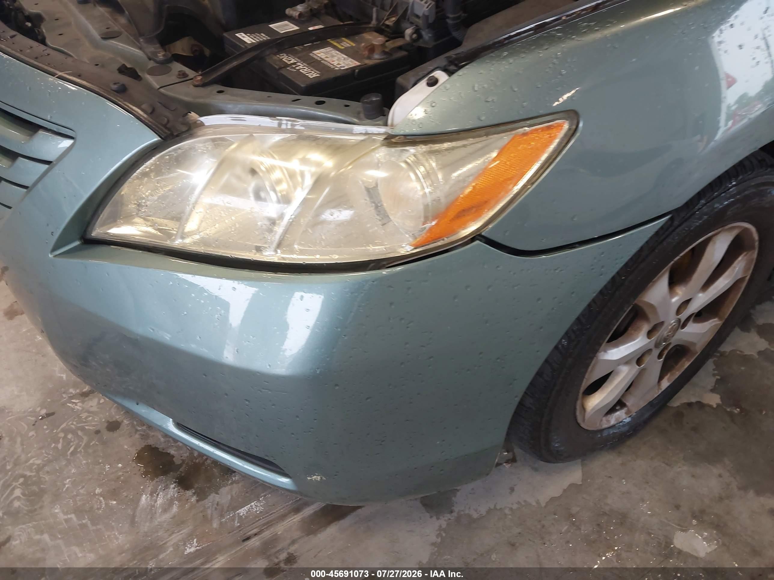 2007 Toyota Camry Le Green vin: 4T1BE46K57U577440