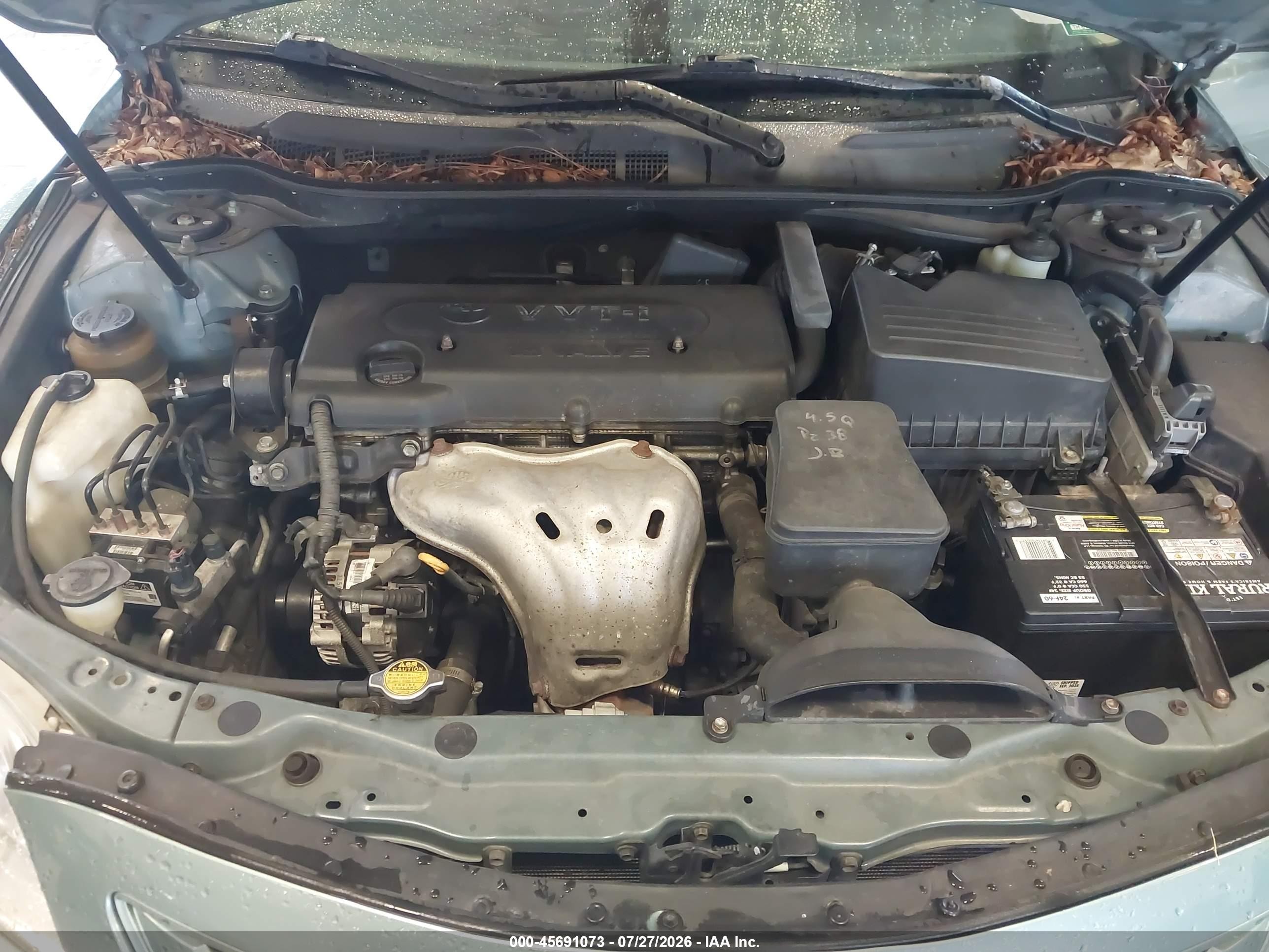 2007 Toyota Camry Le Green vin: 4T1BE46K57U577440