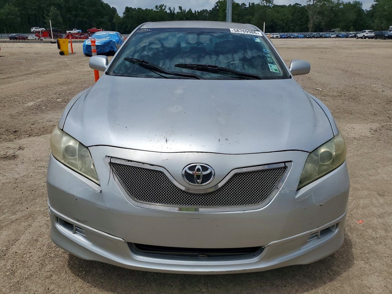 2007 Toyota Camry Se Silver vin: 4T1BE46K57U578622