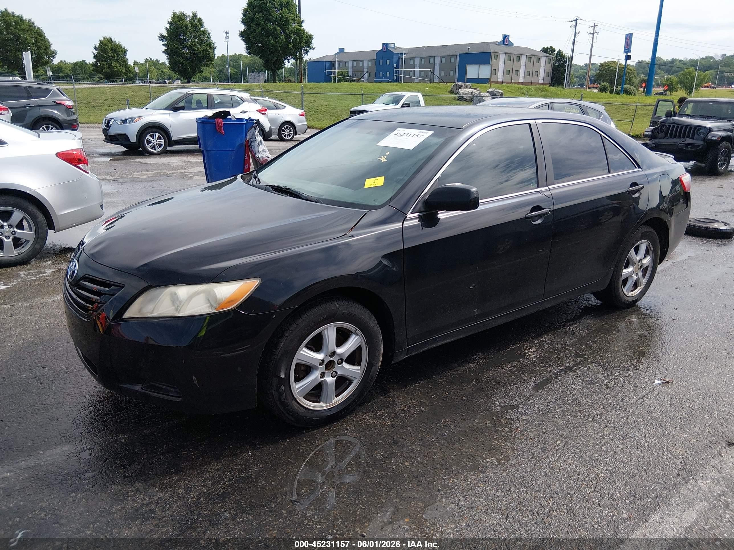 2007 Toyota Camry Le Black vin: 4T1BE46K57U586378