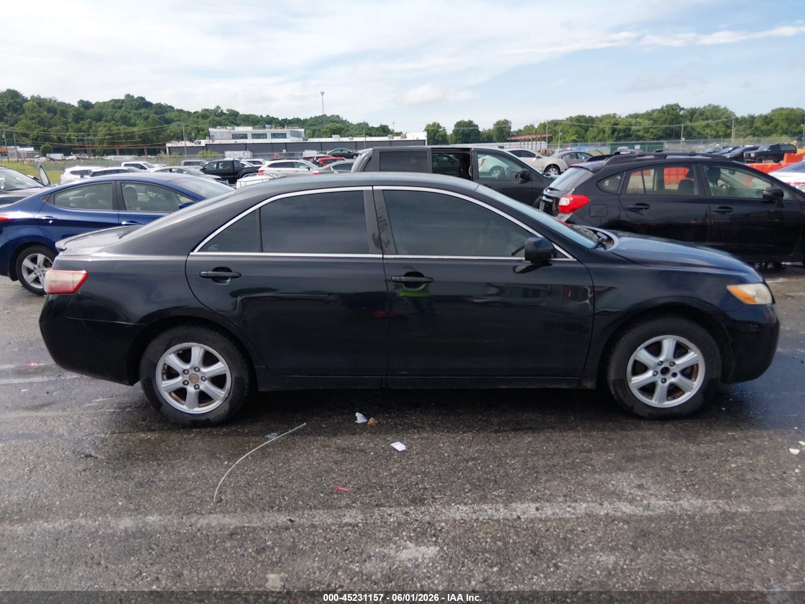 2007 Toyota Camry Le Black vin: 4T1BE46K57U586378