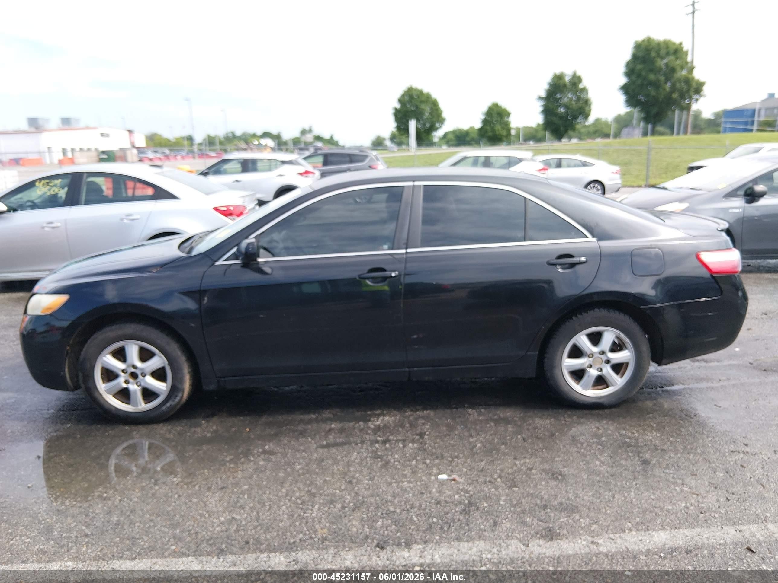 2007 Toyota Camry Le Black vin: 4T1BE46K57U586378
