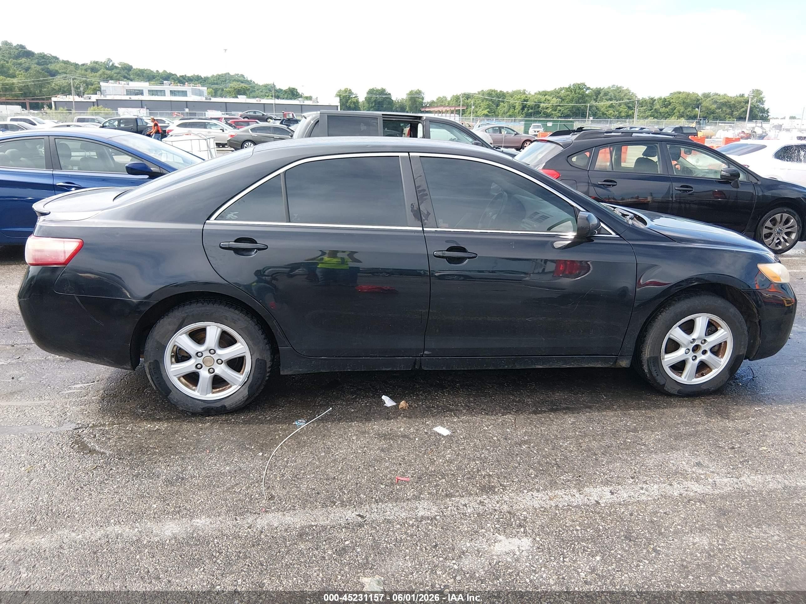 2007 Toyota Camry Le Black vin: 4T1BE46K57U586378