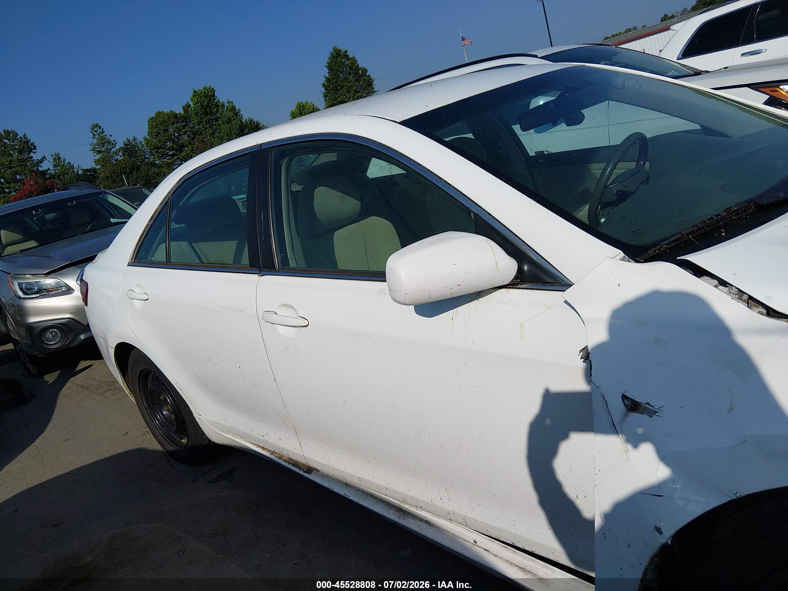 2007 Toyota Camry Le Белый vin: 4T1BE46K57U613420