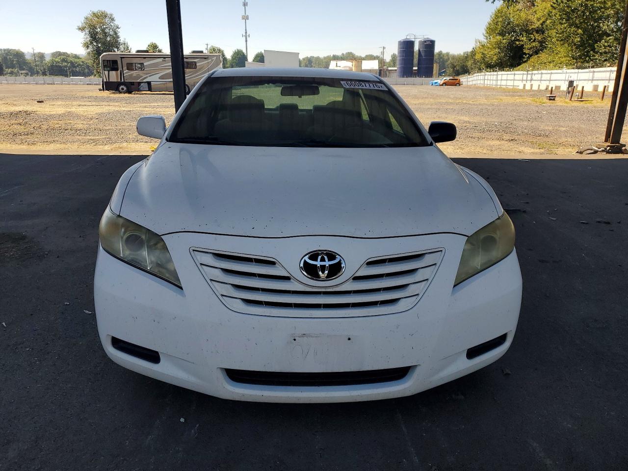 2007 Toyota Camry Le White vin: 4T1BE46K57U628838