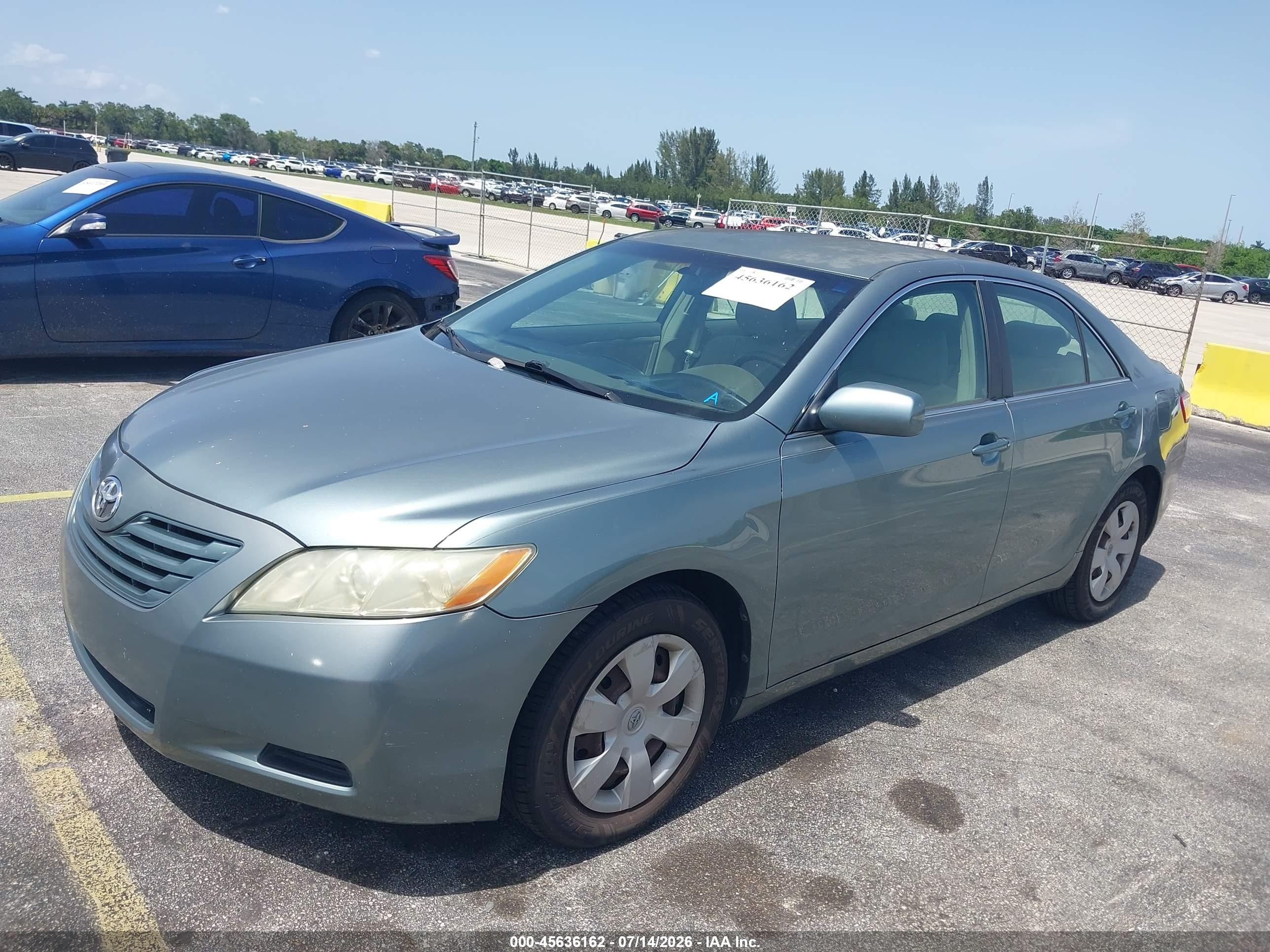 2007 Toyota Camry Le Teal vin: 4T1BE46K57U629178