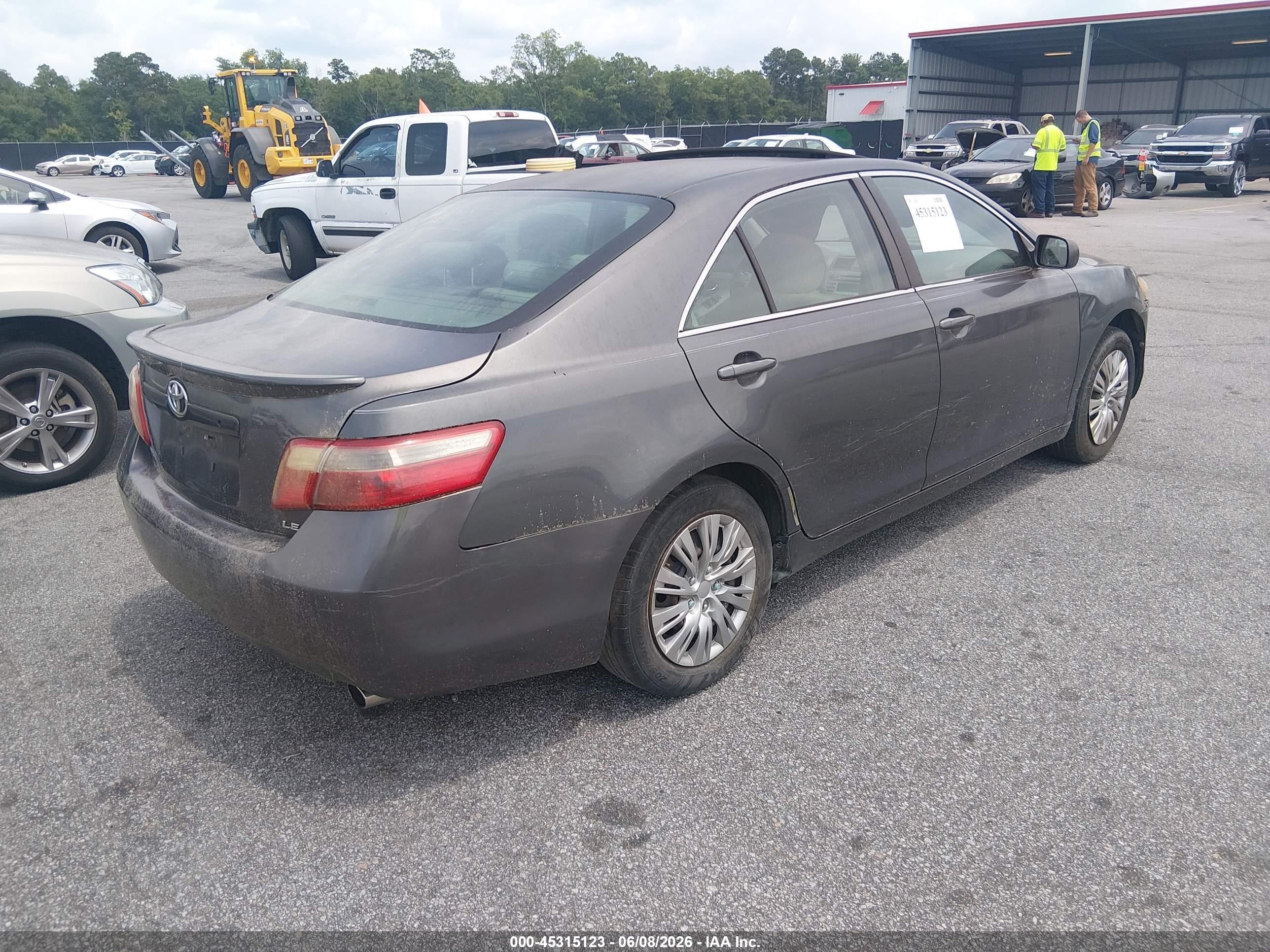 2007 Toyota Camry Le Gray vin: 4T1BE46K57U629519