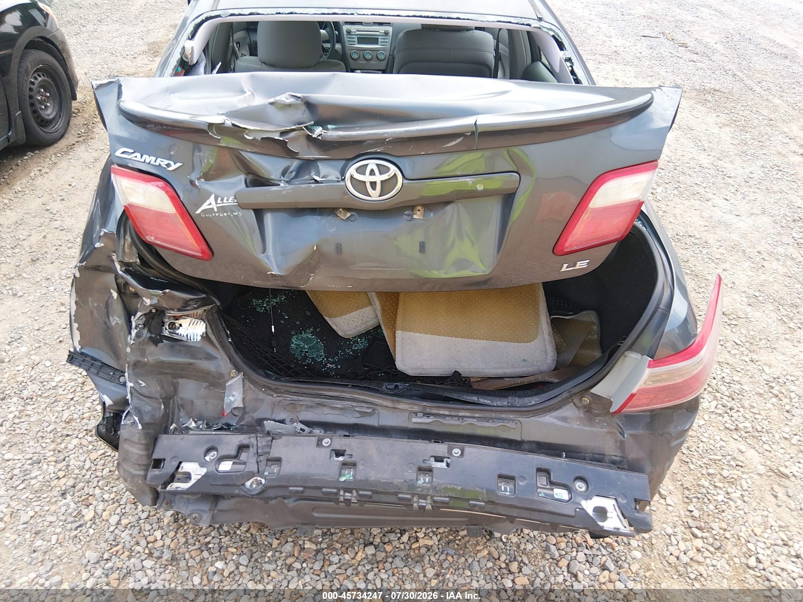 2007 Toyota Camry Le Gray vin: 4T1BE46K57U644053