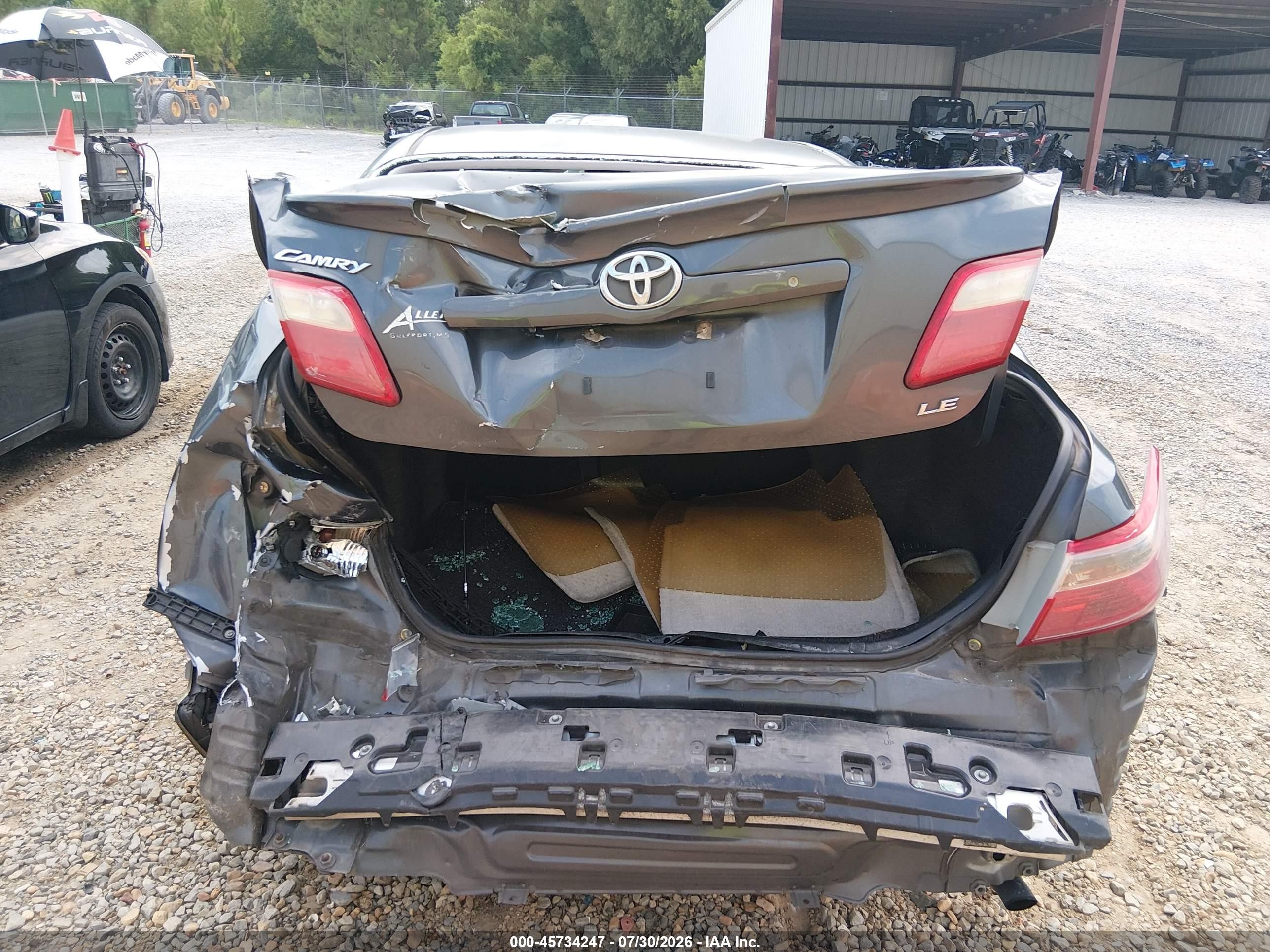 2007 Toyota Camry Le Gray vin: 4T1BE46K57U644053