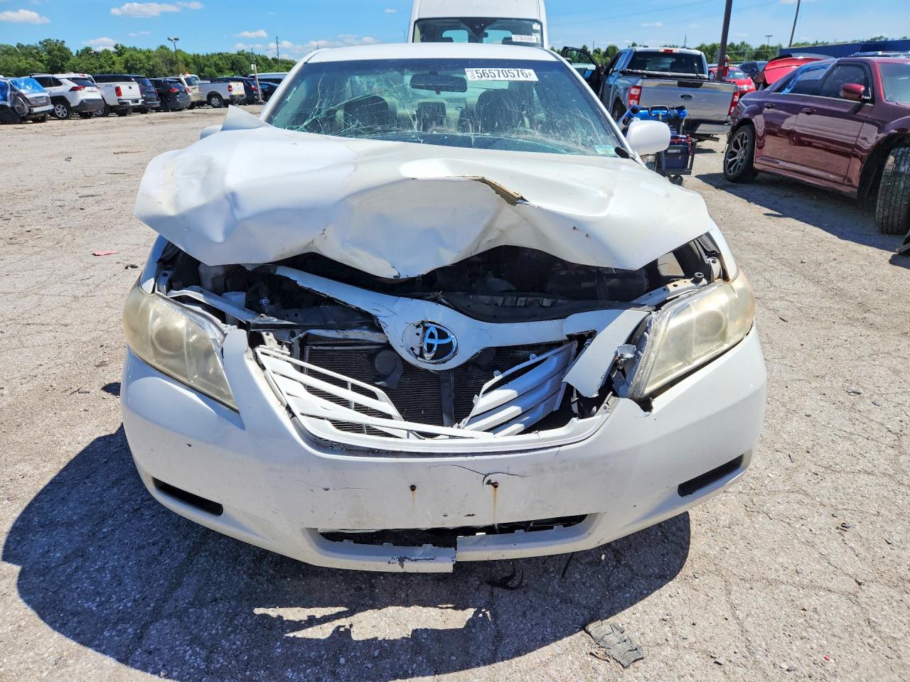2007 Toyota Camry Le Белый vin: 4T1BE46K57U669955