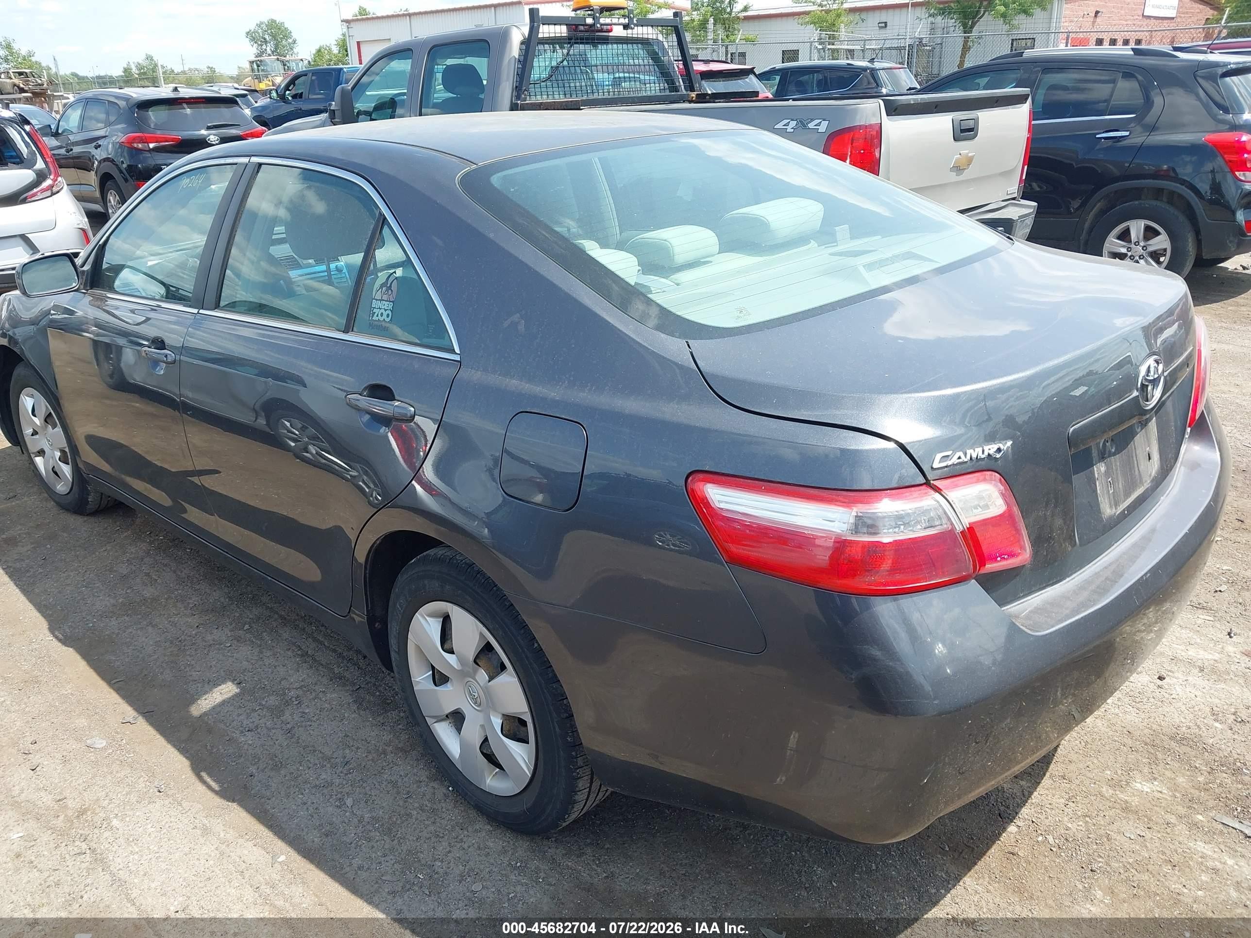 2007 Toyota Camry Le Серый vin: 4T1BE46K57U670264