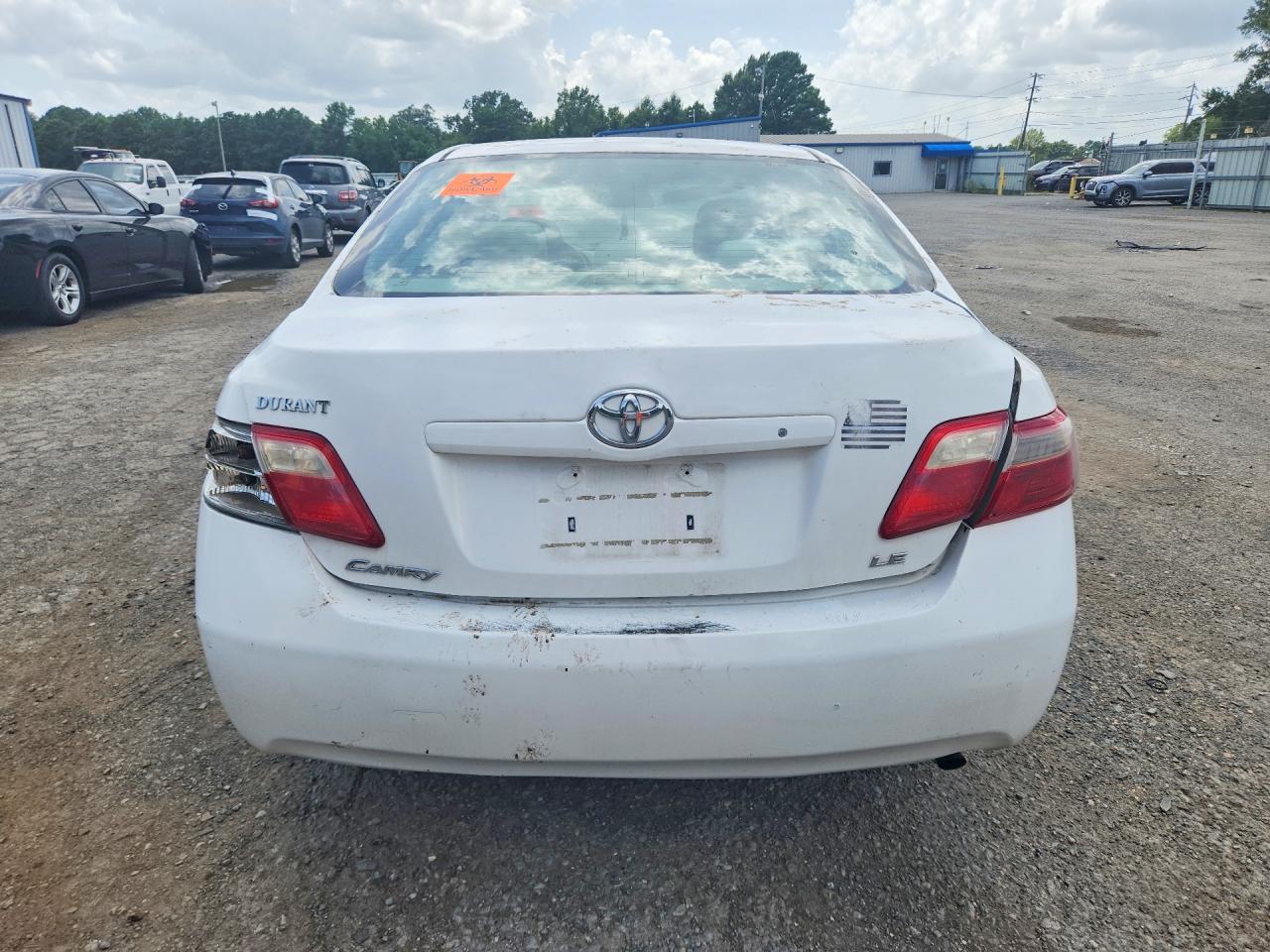 2007 Toyota Camry Le White vin: 4T1BE46K57U692944