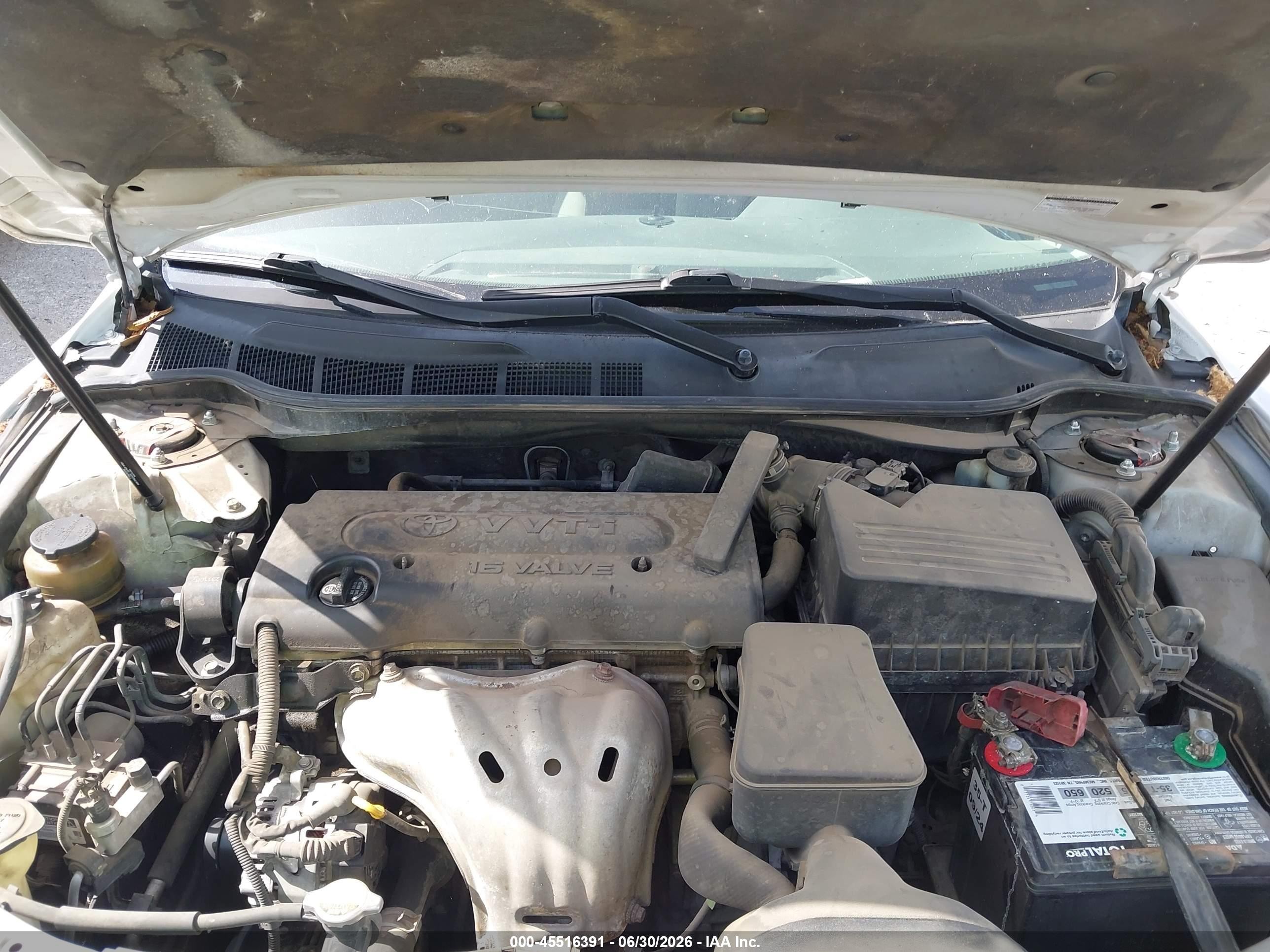2007 Toyota Camry Ce White vin: 4T1BE46K57U710357