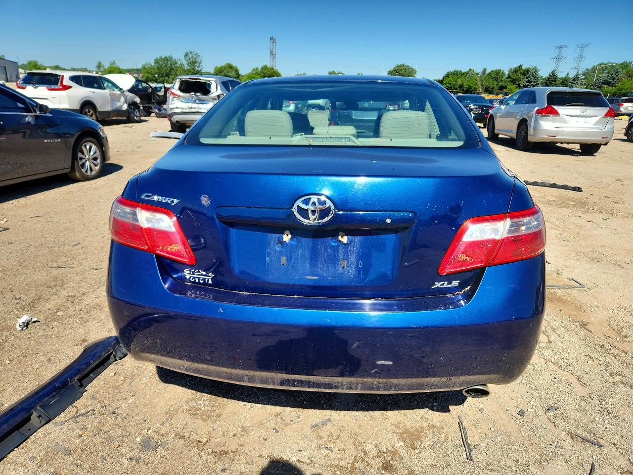 2008 Toyota Camry Xle Blue vin: 4T1BE46K58U208501