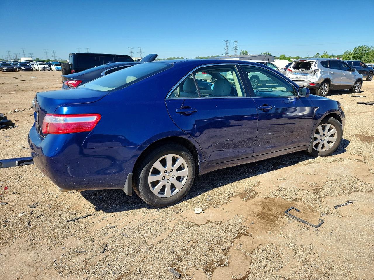 2008 Toyota Camry Xle Blue vin: 4T1BE46K58U208501