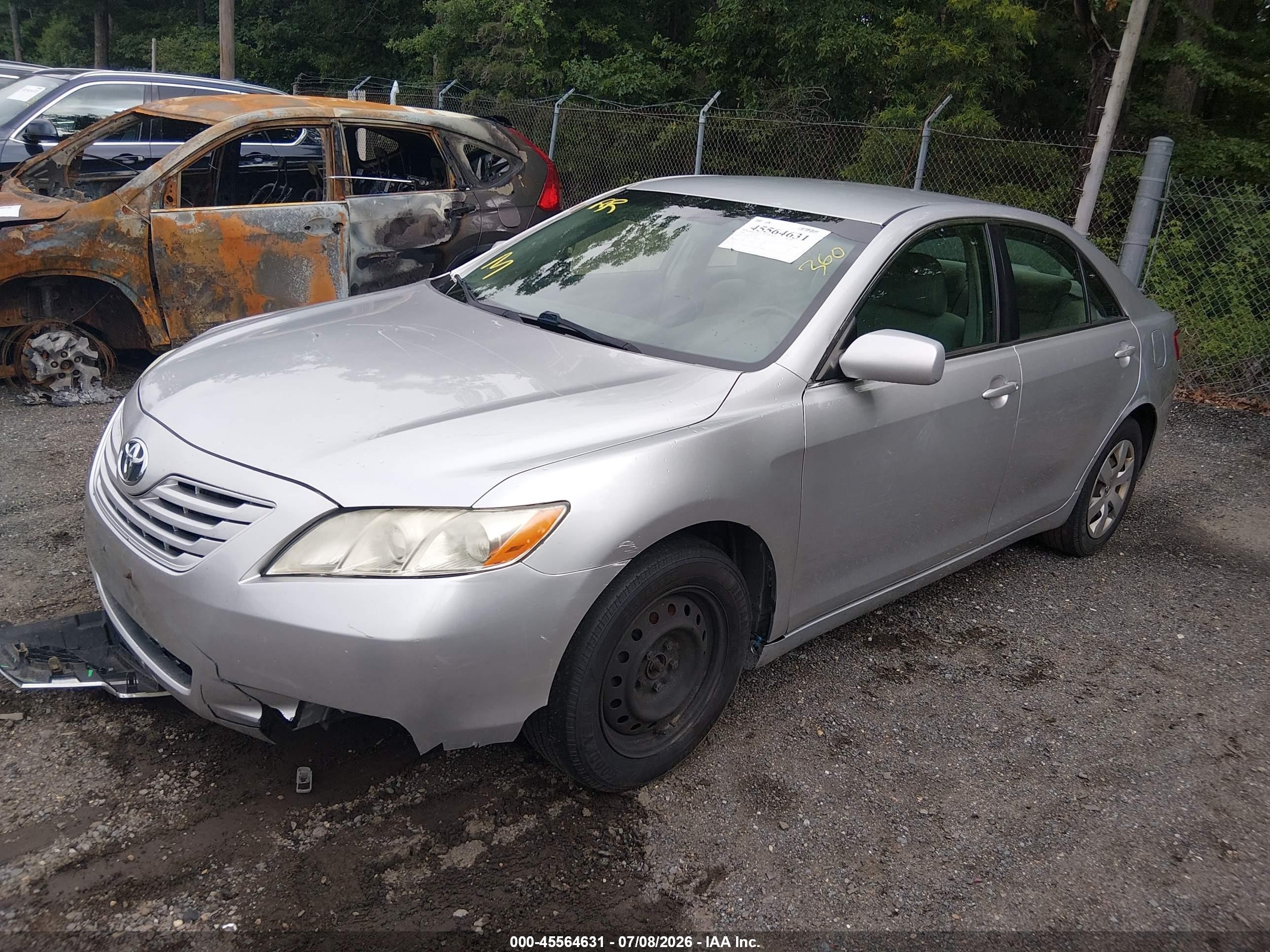 2008 Toyota Camry Le Silver vin: 4T1BE46K58U211690