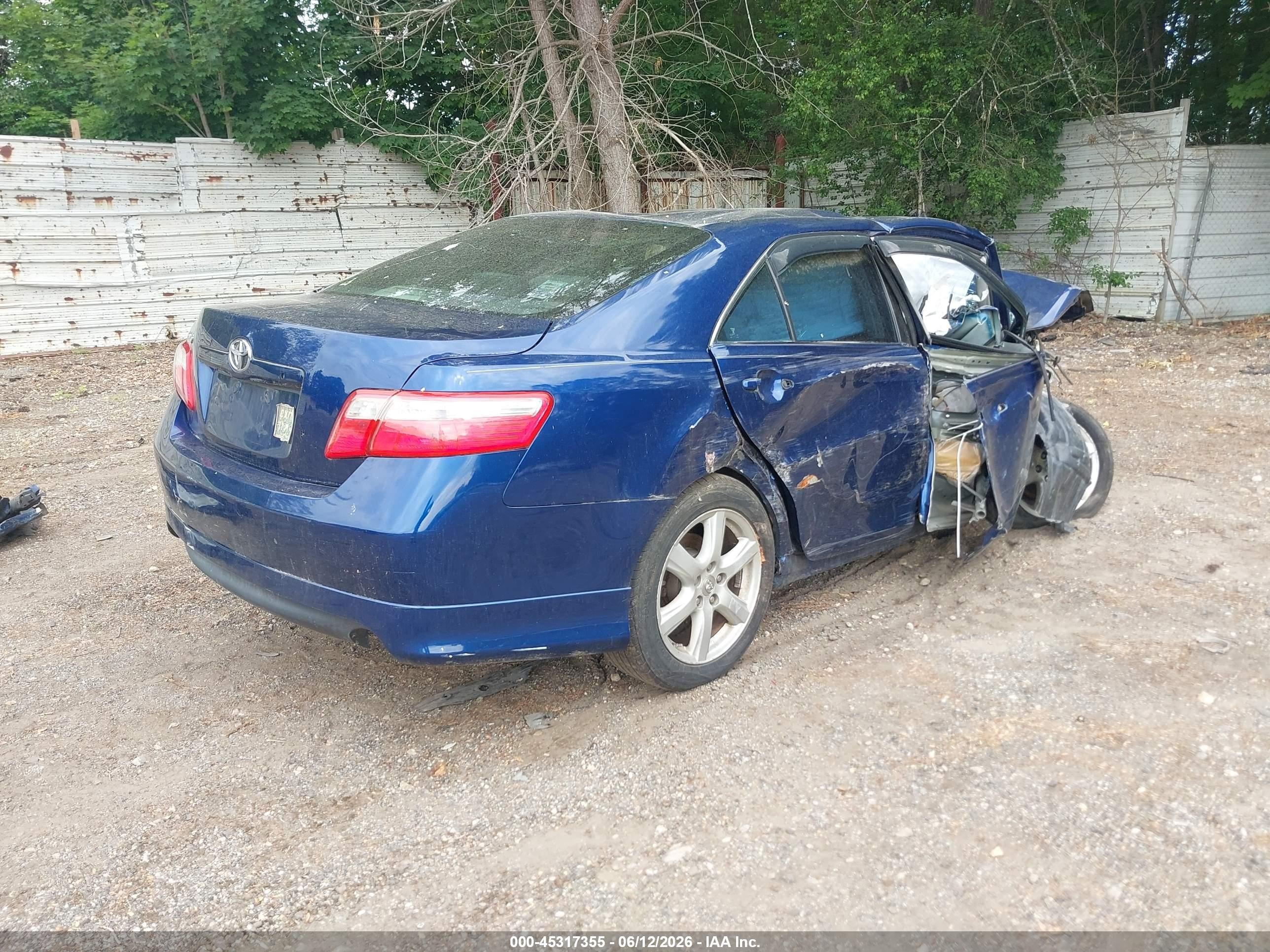 2008 Toyota Camry Se Blue vin: 4T1BE46K58U218879