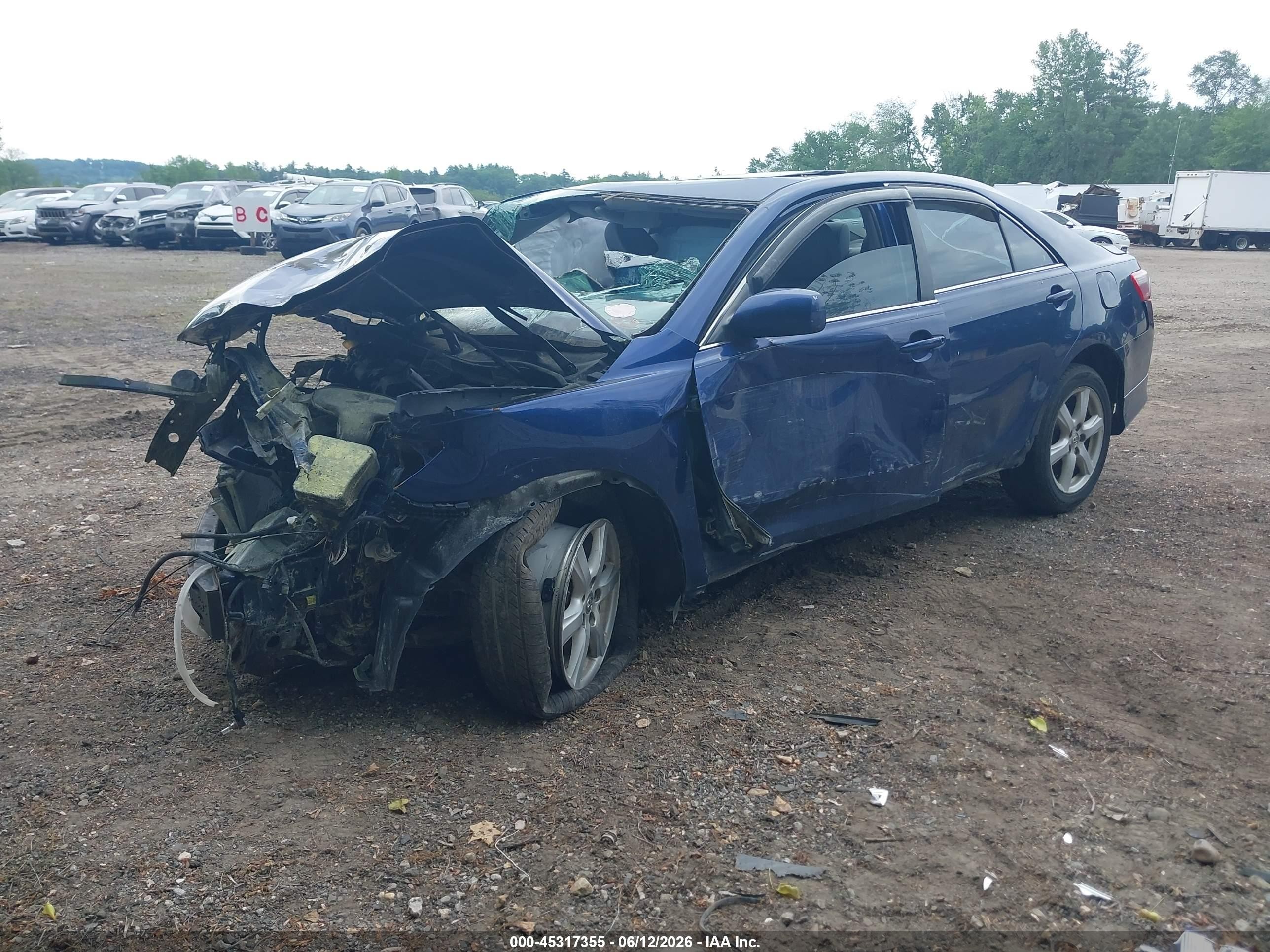 2008 Toyota Camry Se Blue vin: 4T1BE46K58U218879