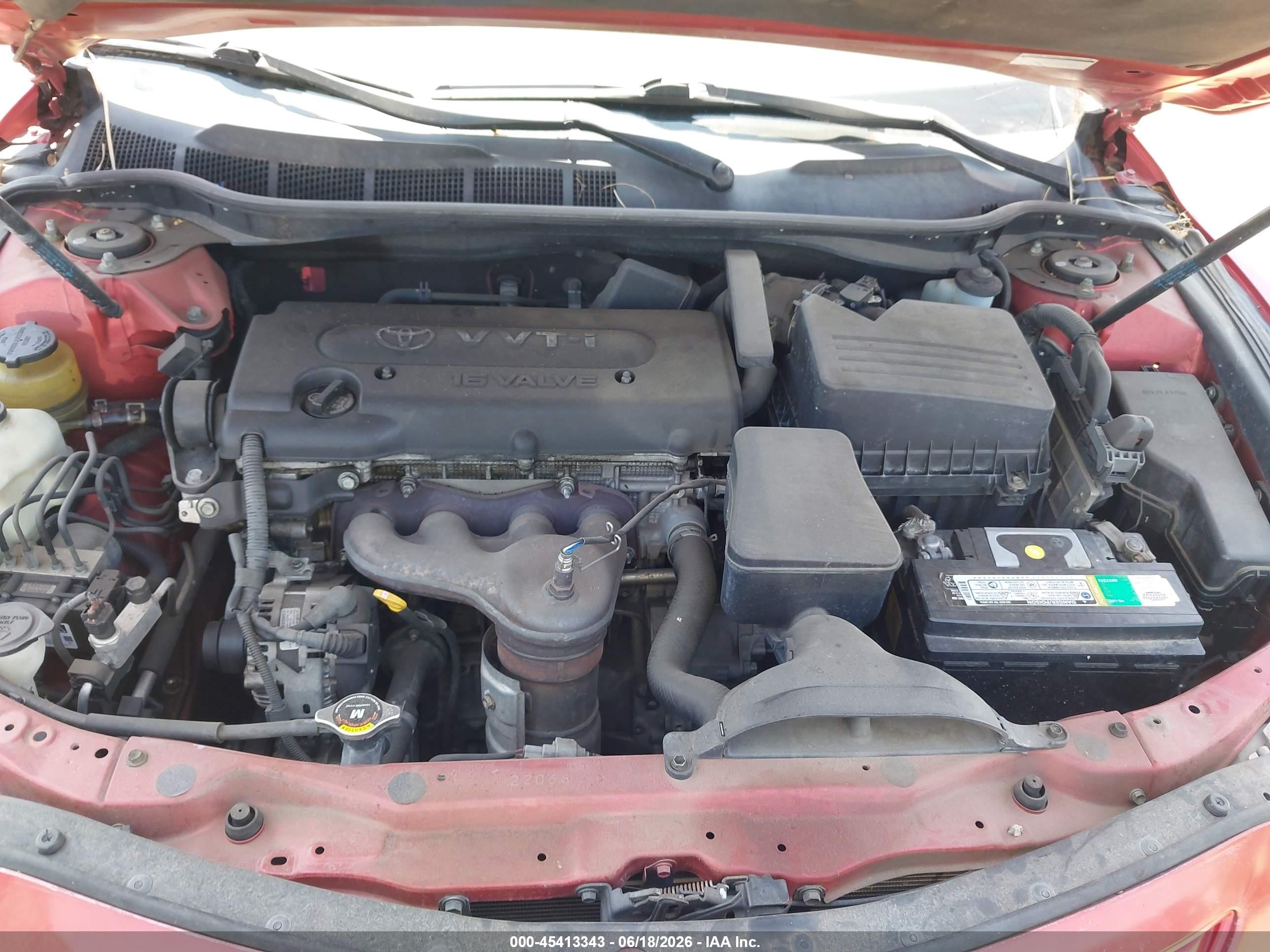 2008 Toyota Camry Le Red vin: 4T1BE46K58U248660