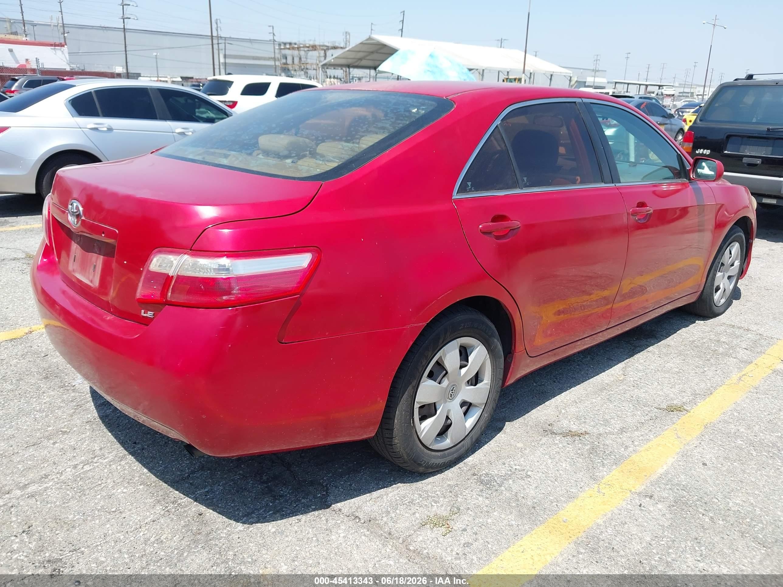 2008 Toyota Camry Le Red vin: 4T1BE46K58U248660