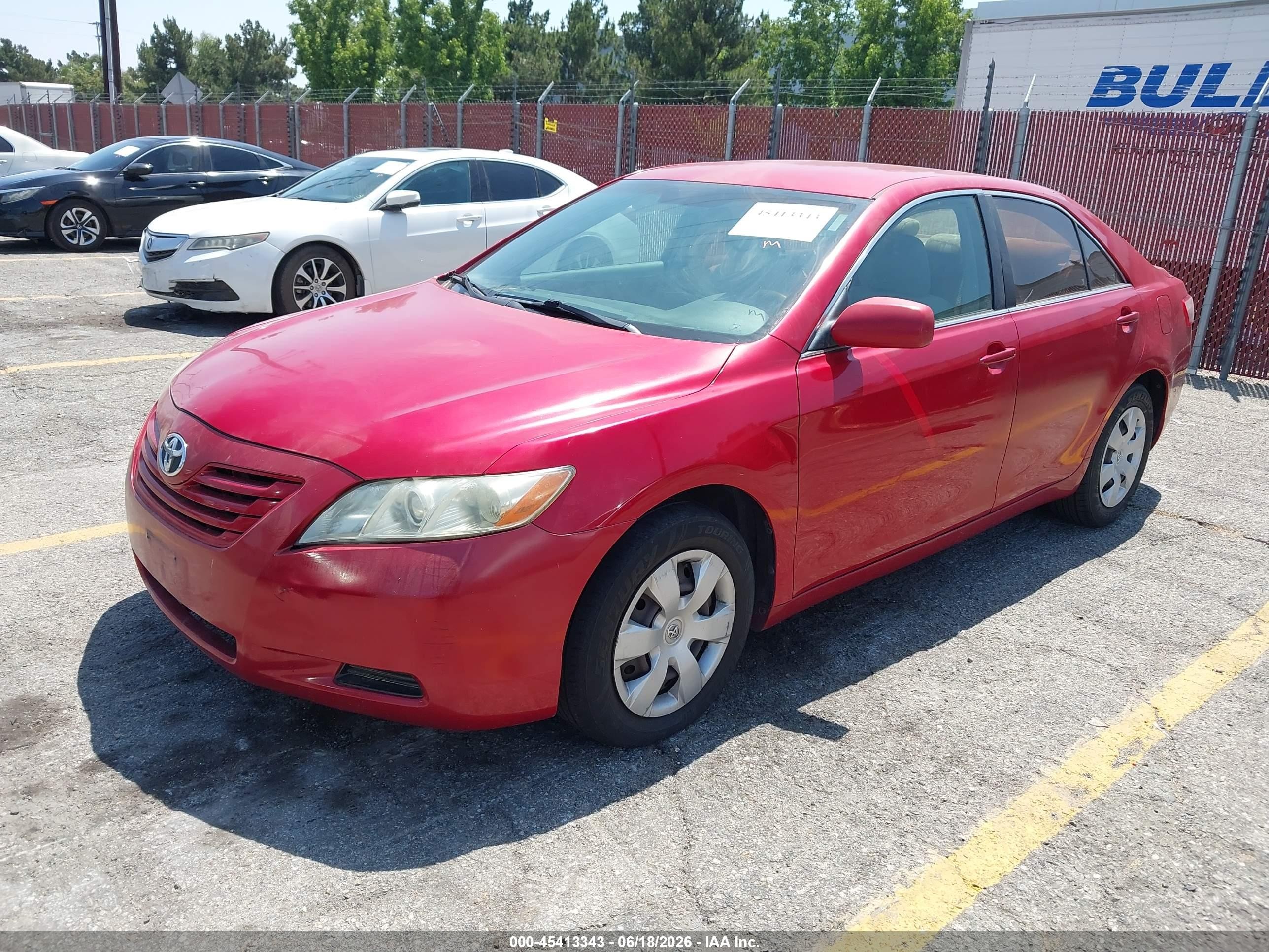 2008 Toyota Camry Le Red vin: 4T1BE46K58U248660