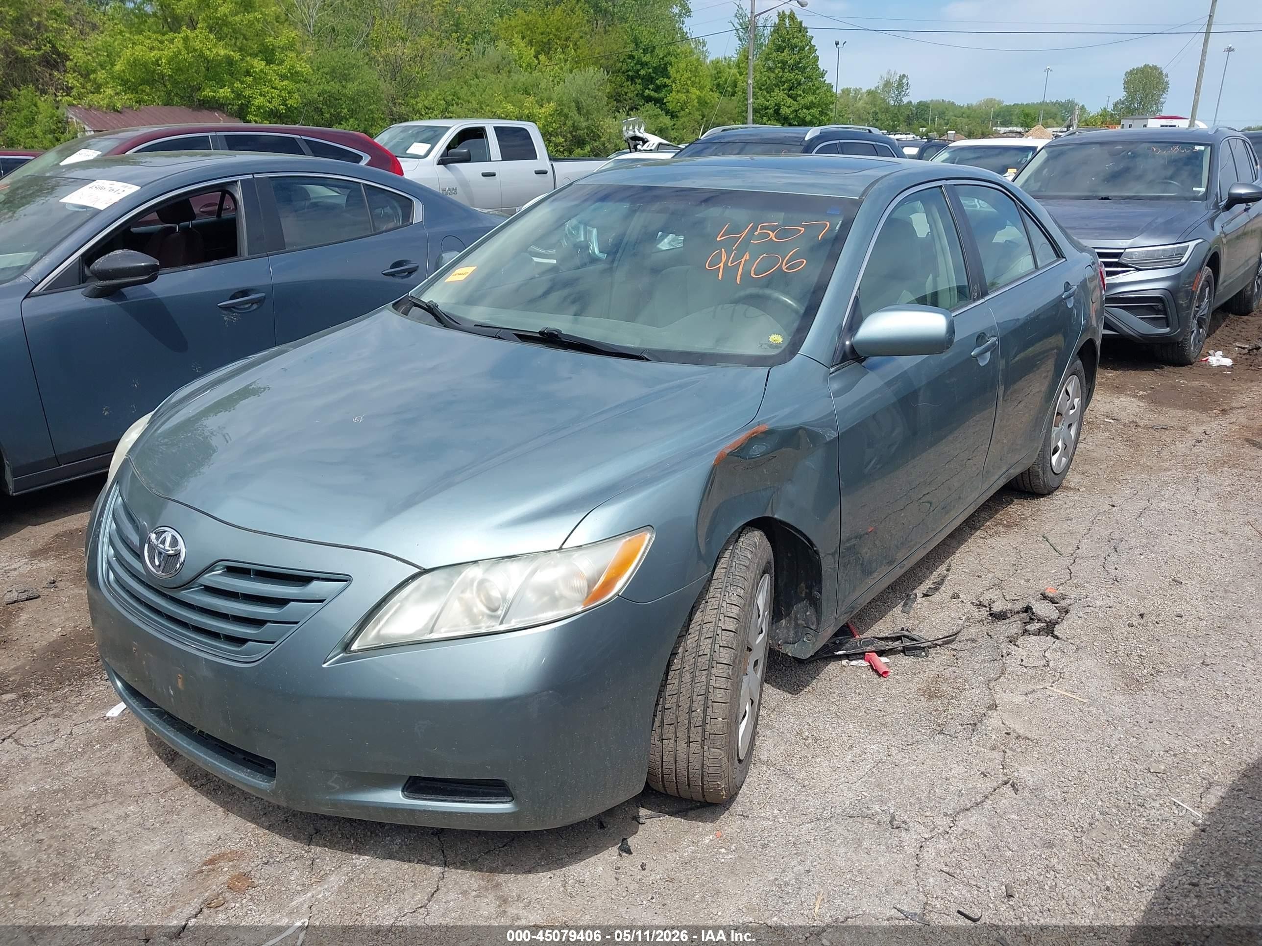 2008 Toyota Camry Le Light Blue vin: 4T1BE46K58U744154