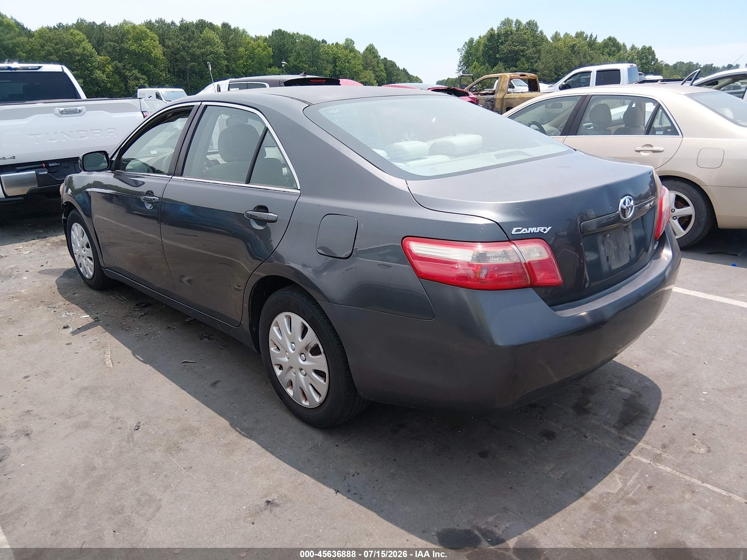 2008 Toyota Camry Le Gray vin: 4T1BE46K58U783049